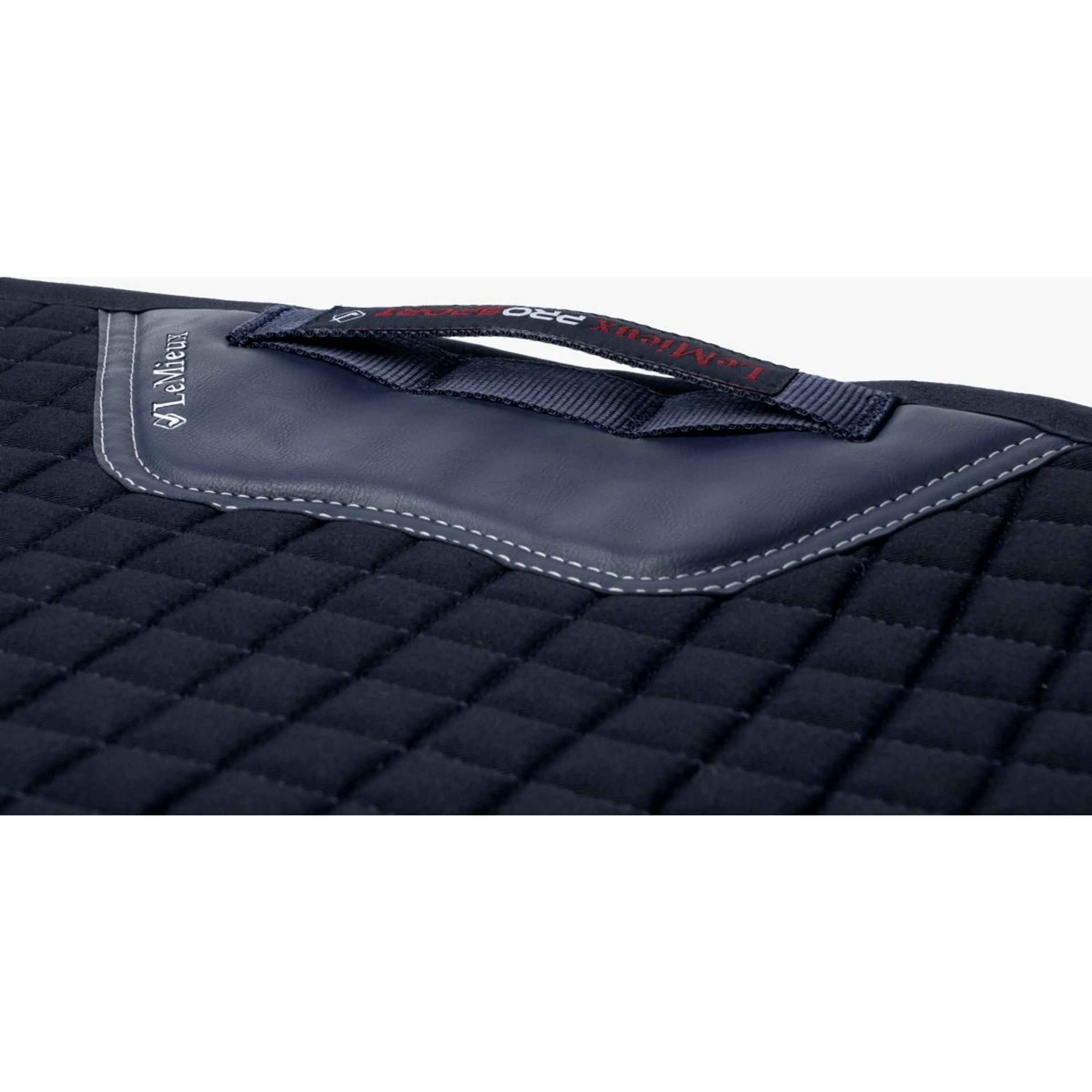 LeMieux Tapis de Selle Prosport Plain Square D-Ring Dressage Marin - Image 3