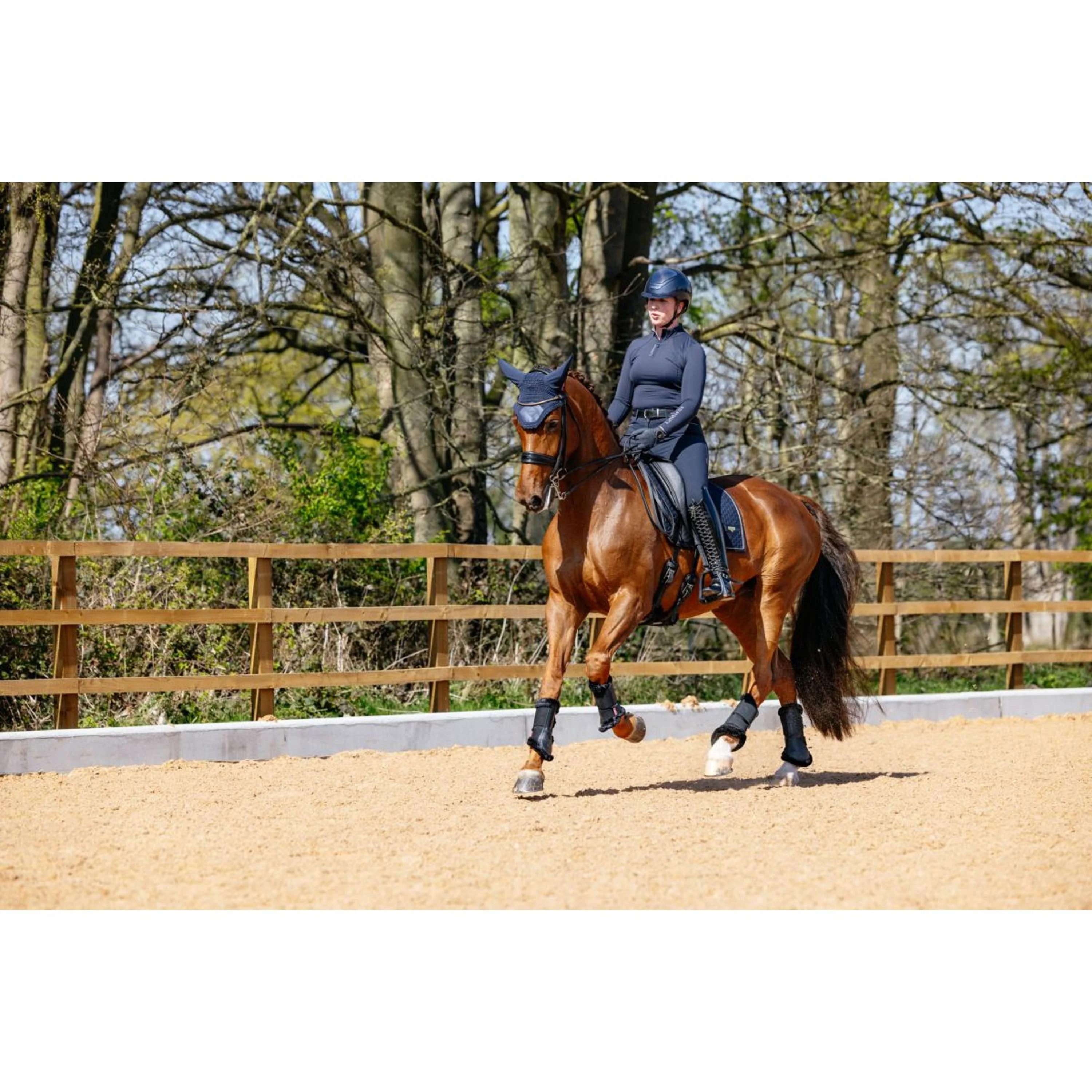 LeMieux Tapis de Selle Puissance Suede Dressage Marin - Image 5