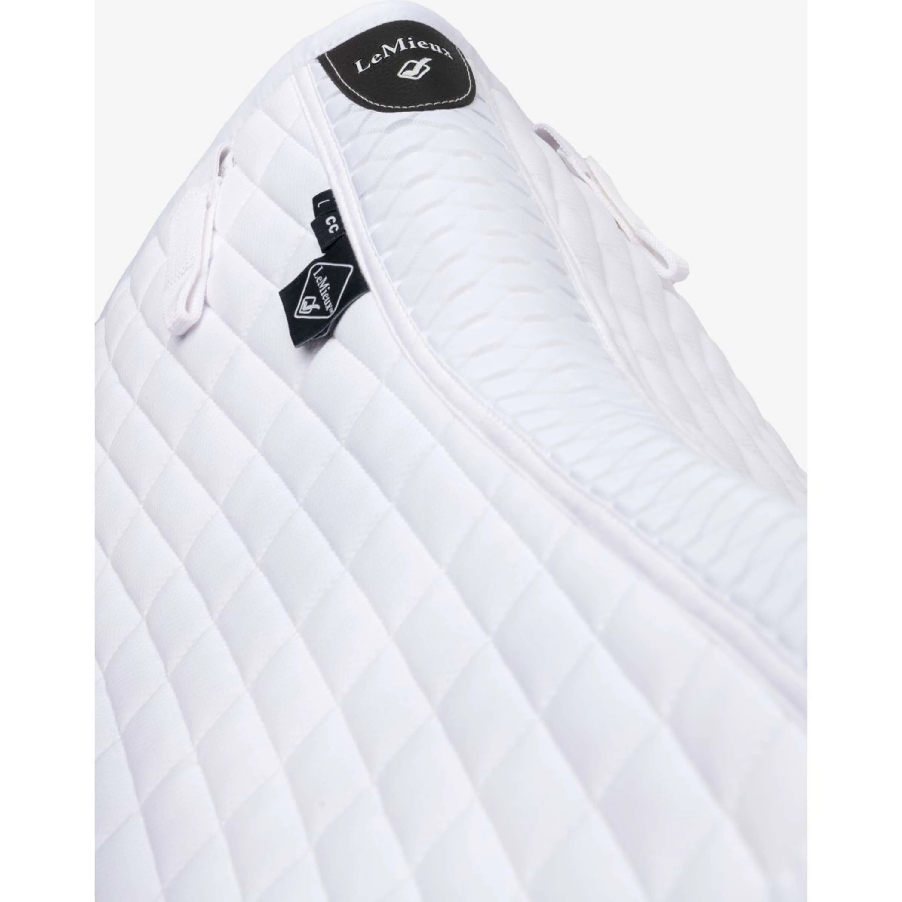 LeMieux Tapis de Selle Self-Cool Square Arctic Close Contact Blanc - Image 3