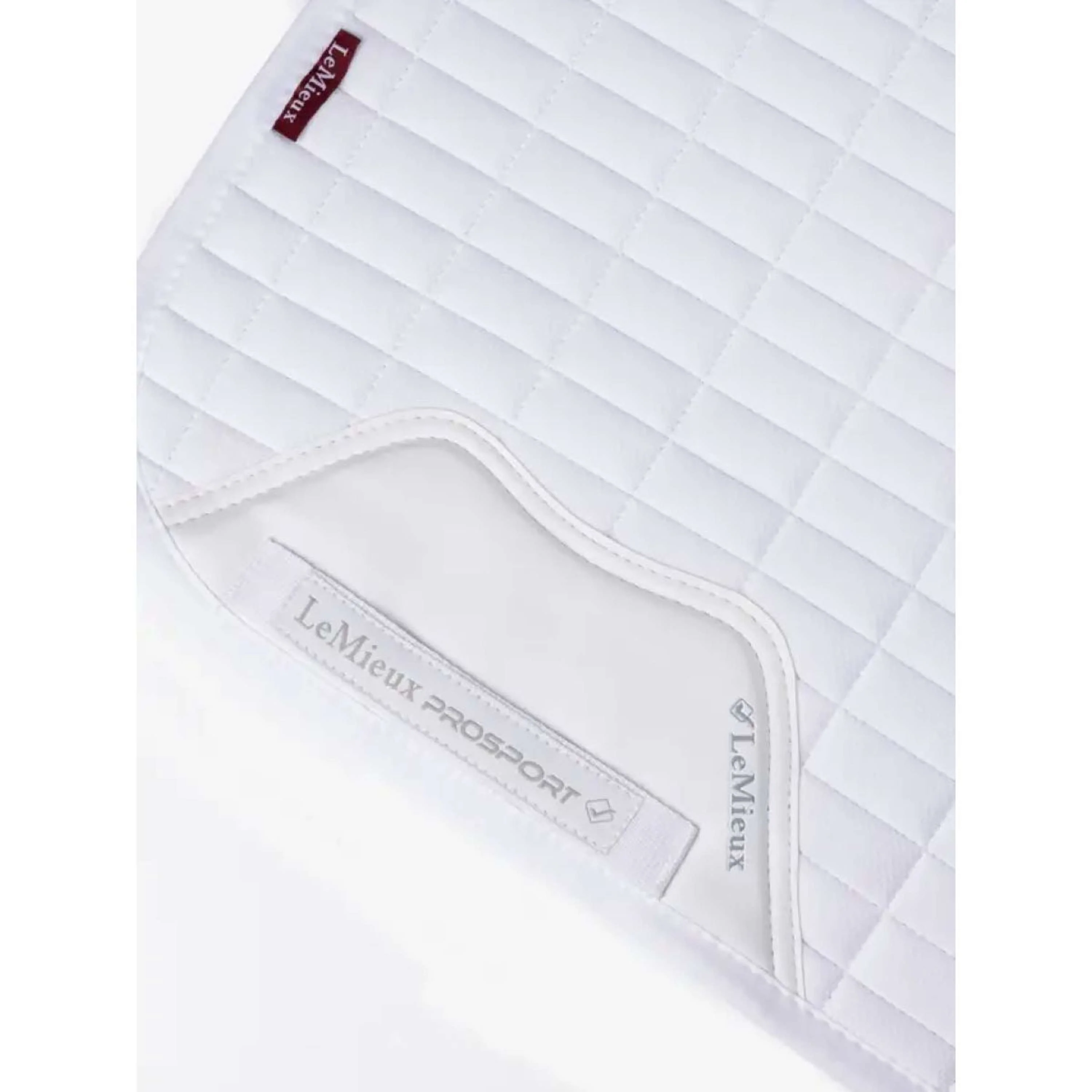 LeMieux Tapis de Selle Self-Cool Square Arctic Dressage Blanc - Image 2