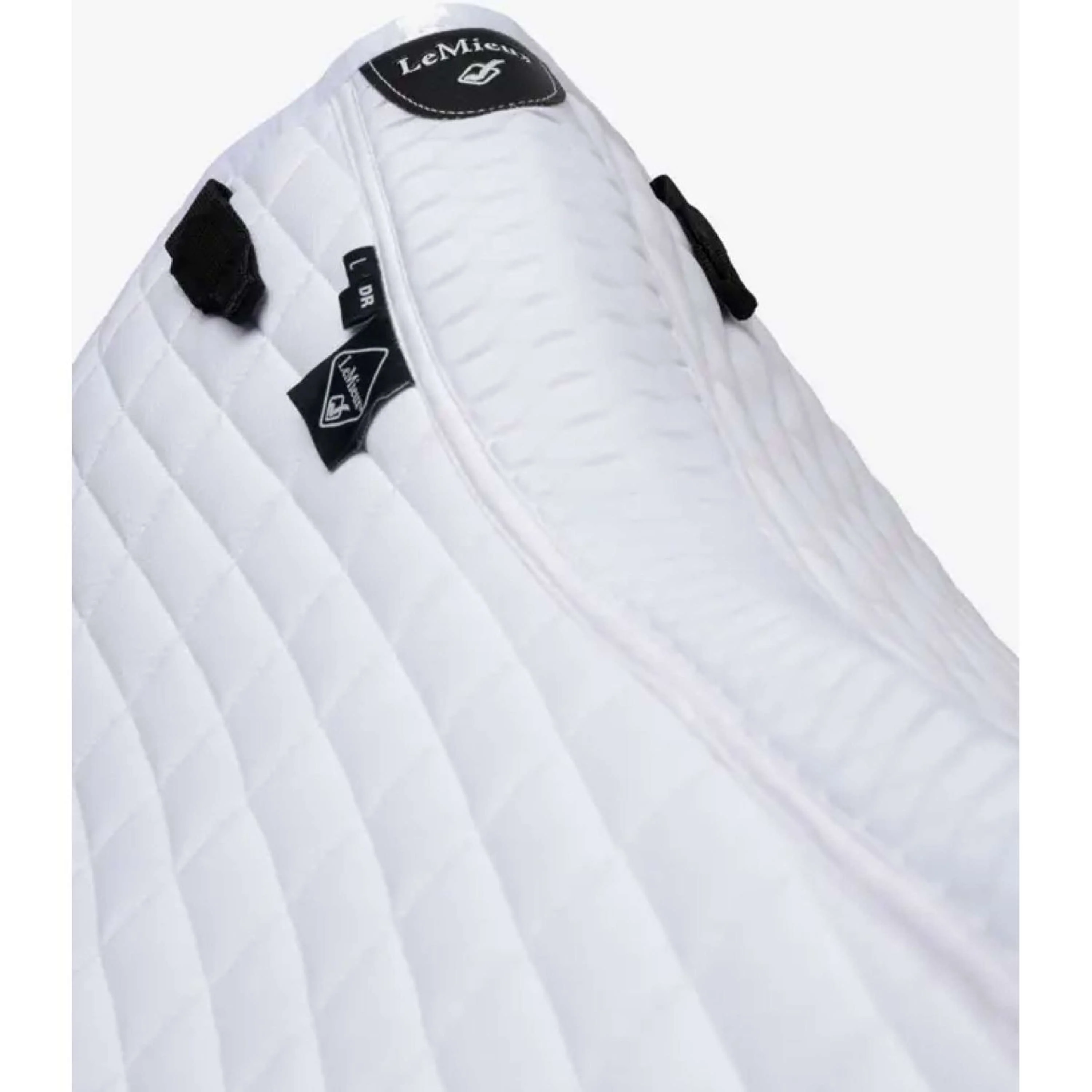 LeMieux Tapis de Selle Self-Cool Square Arctic Dressage Blanc - Image 4