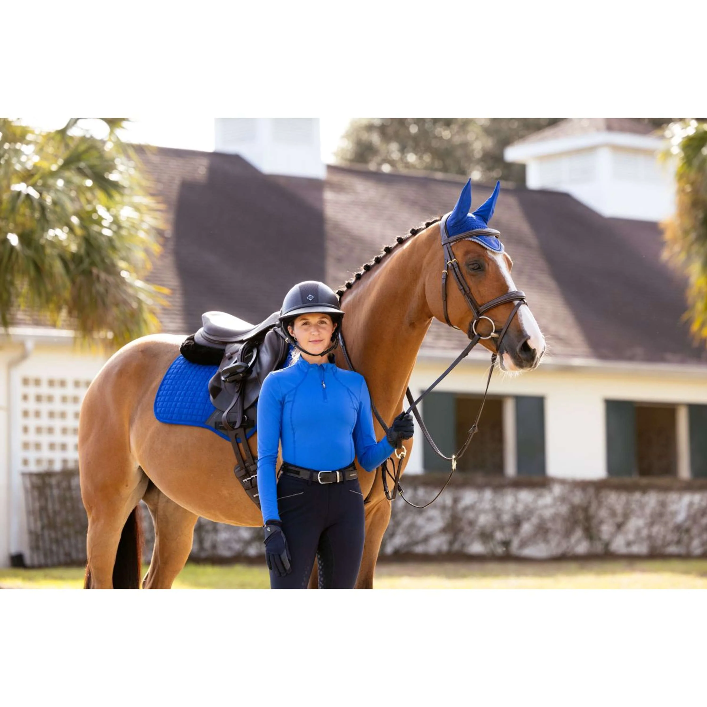 LeMieux Tapis de Selle Suede Square Close Contact Benetton - Image 3