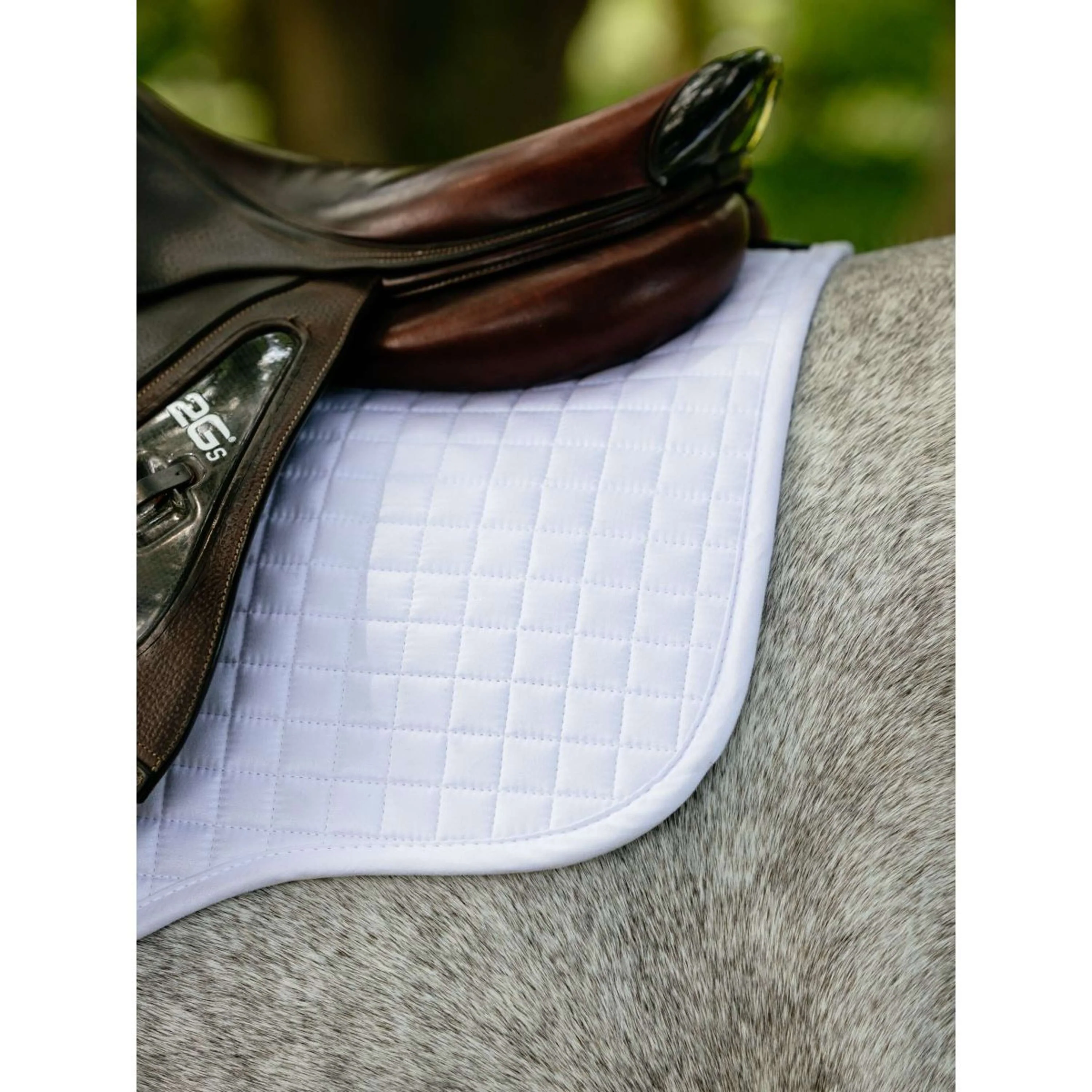 LeMieux Tapis de Selle Suede Square Polyvalent Blanc - Image 3