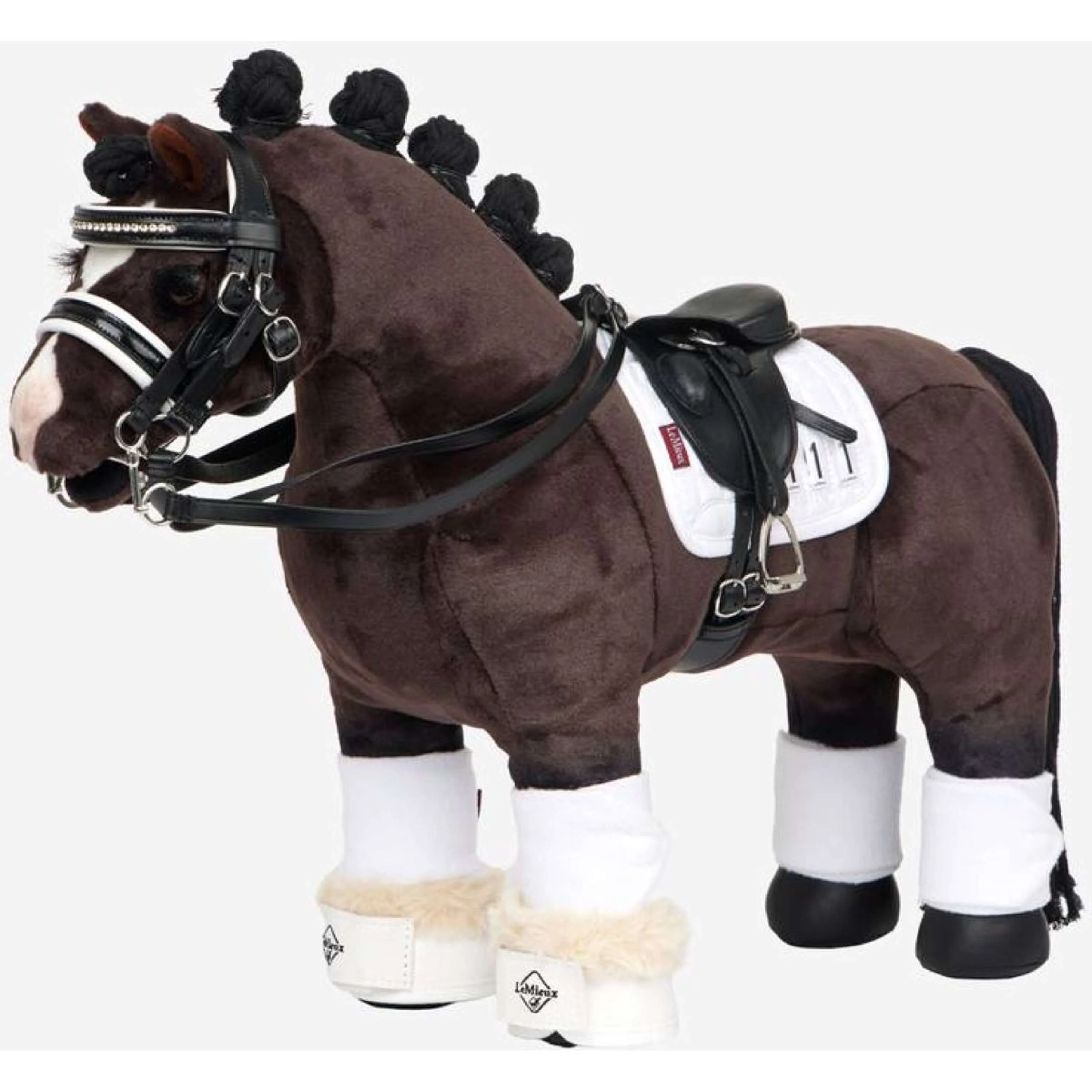 LeMieux Toy Pony Tapis de Selle Dressage Blanc - Image 3