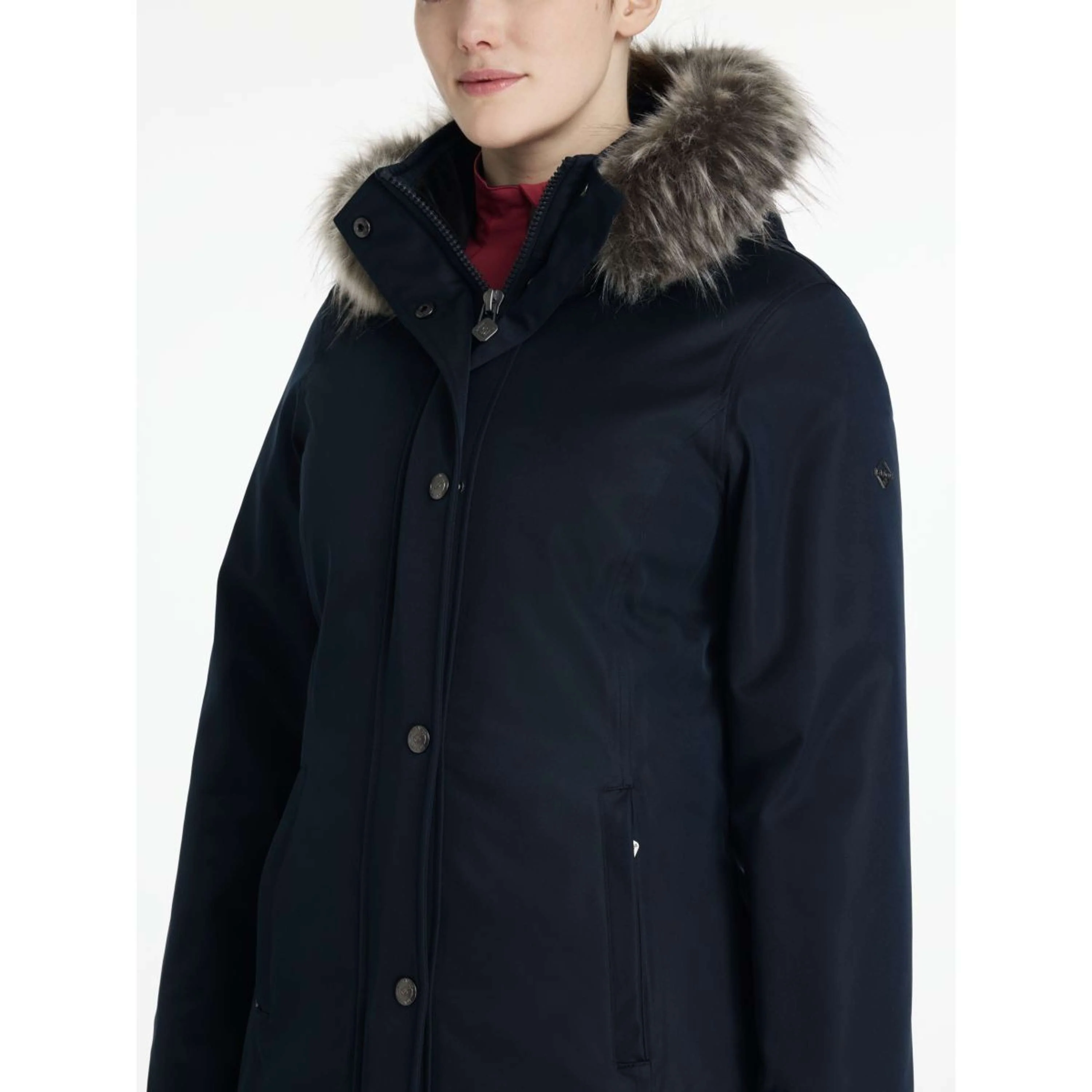 LeMieux Veste Anya Waterproof Long Marin - Image 3