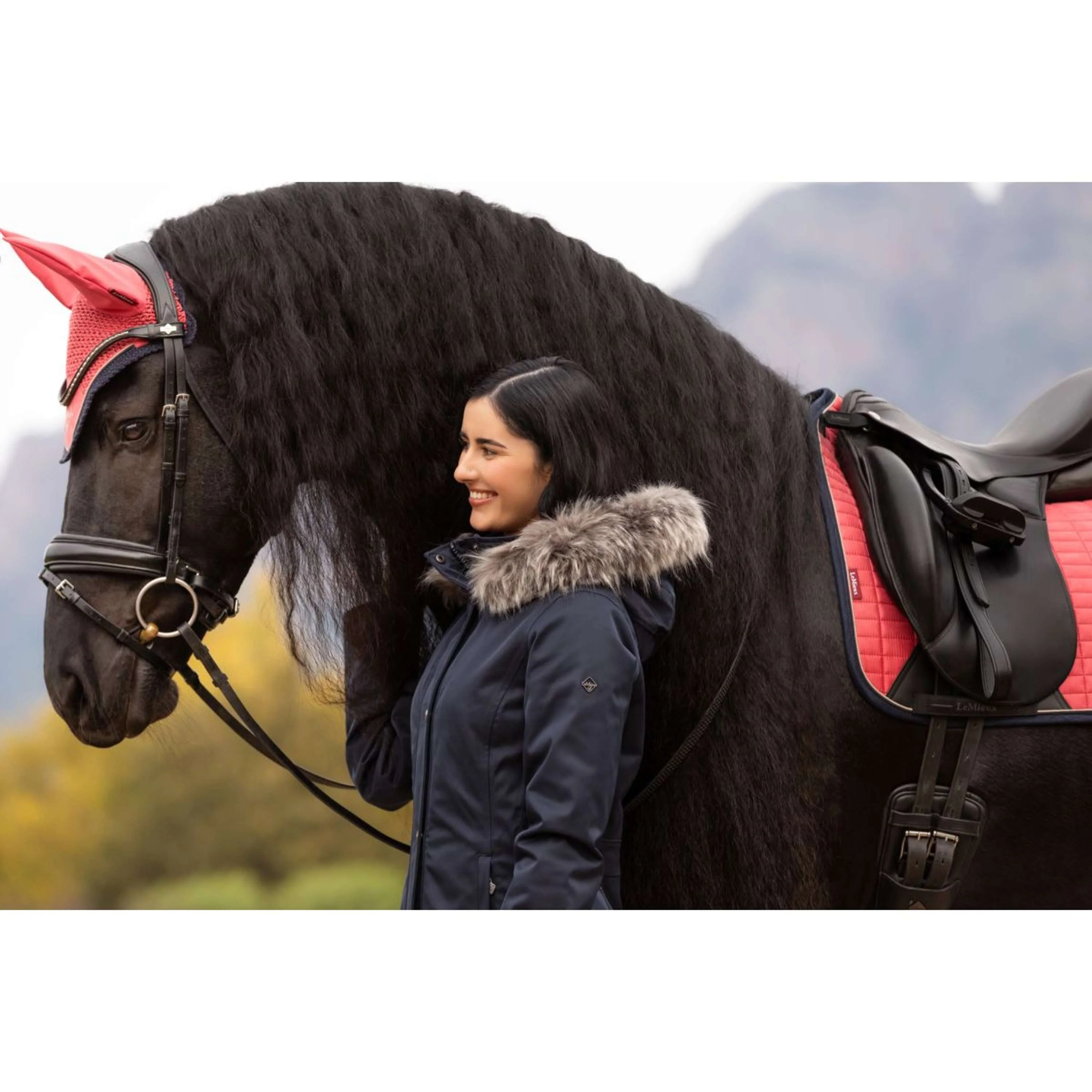 LeMieux Veste Anya Waterproof Long Marin - Image 9