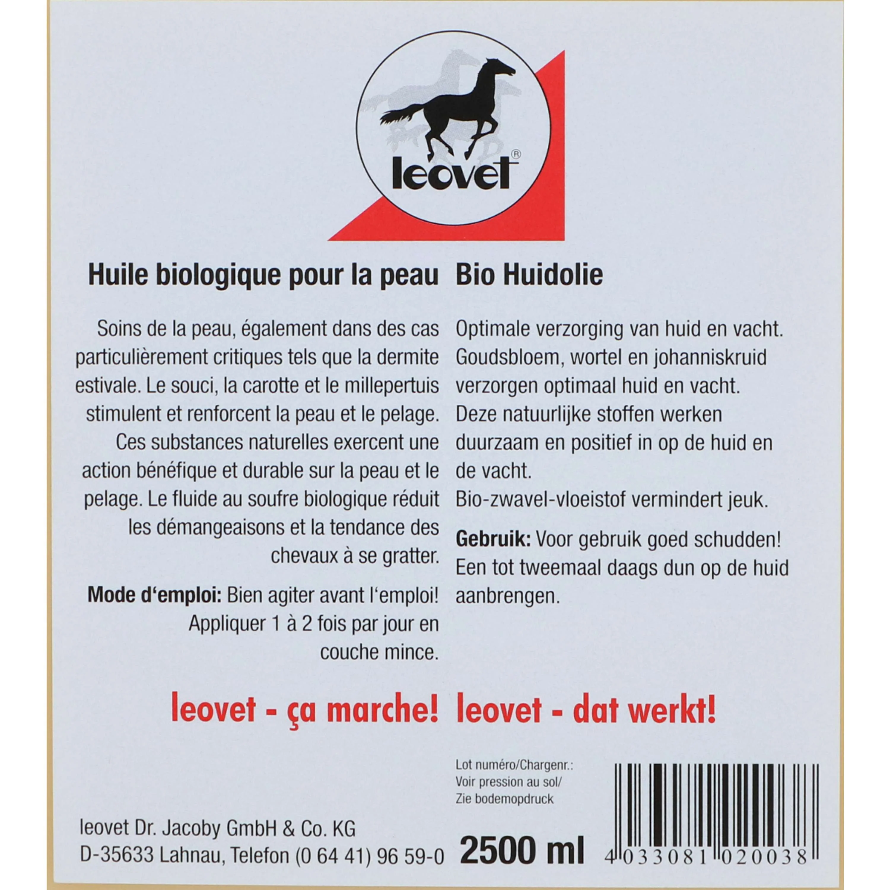 Leovet Huile Bio pour La Peau Des Chevaux - Image 3