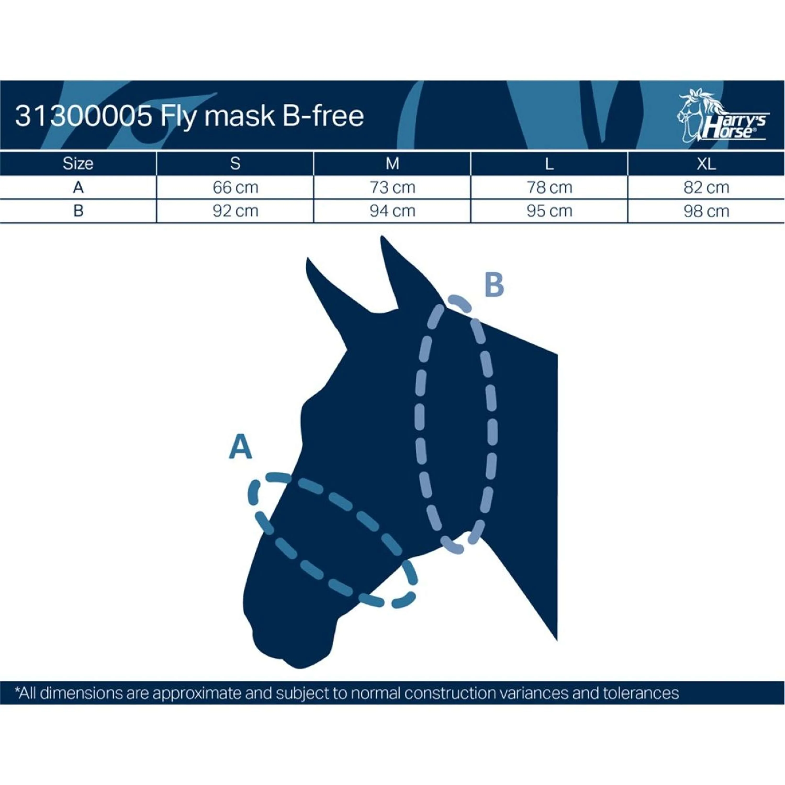 Harry's Horse Masque Anti-Mouches B-Free Gris/Noir - Image 6