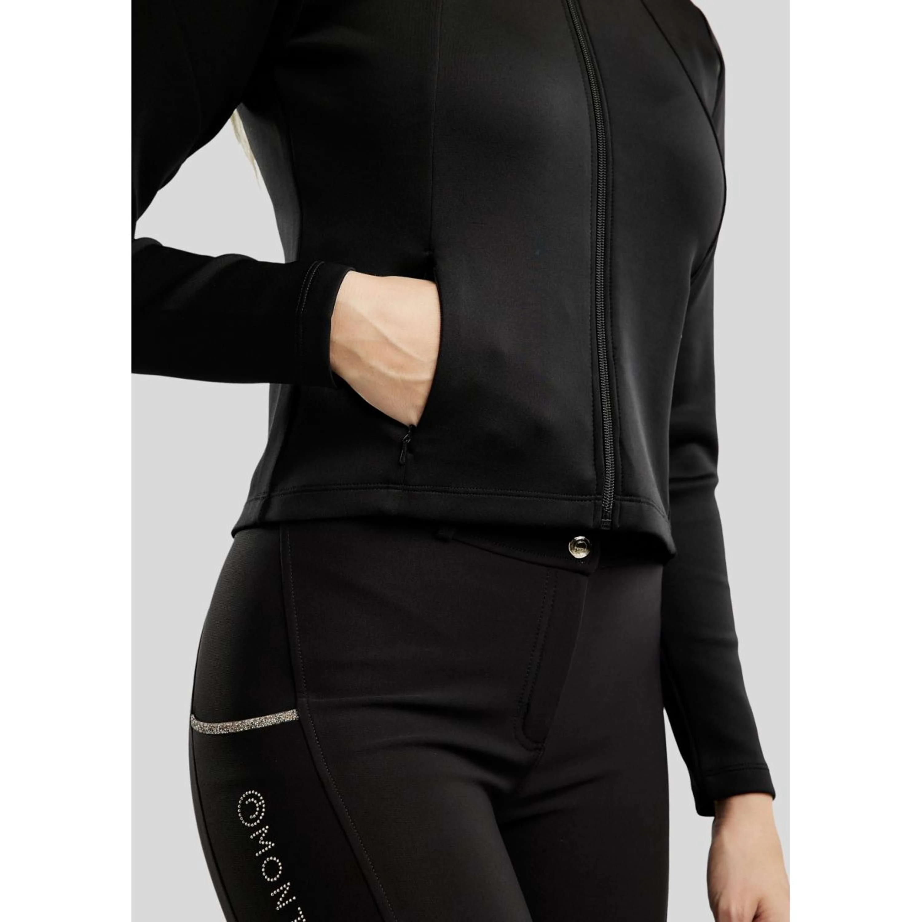 Montar Blouson MoLila Champagne Crystals Noir - Image 3