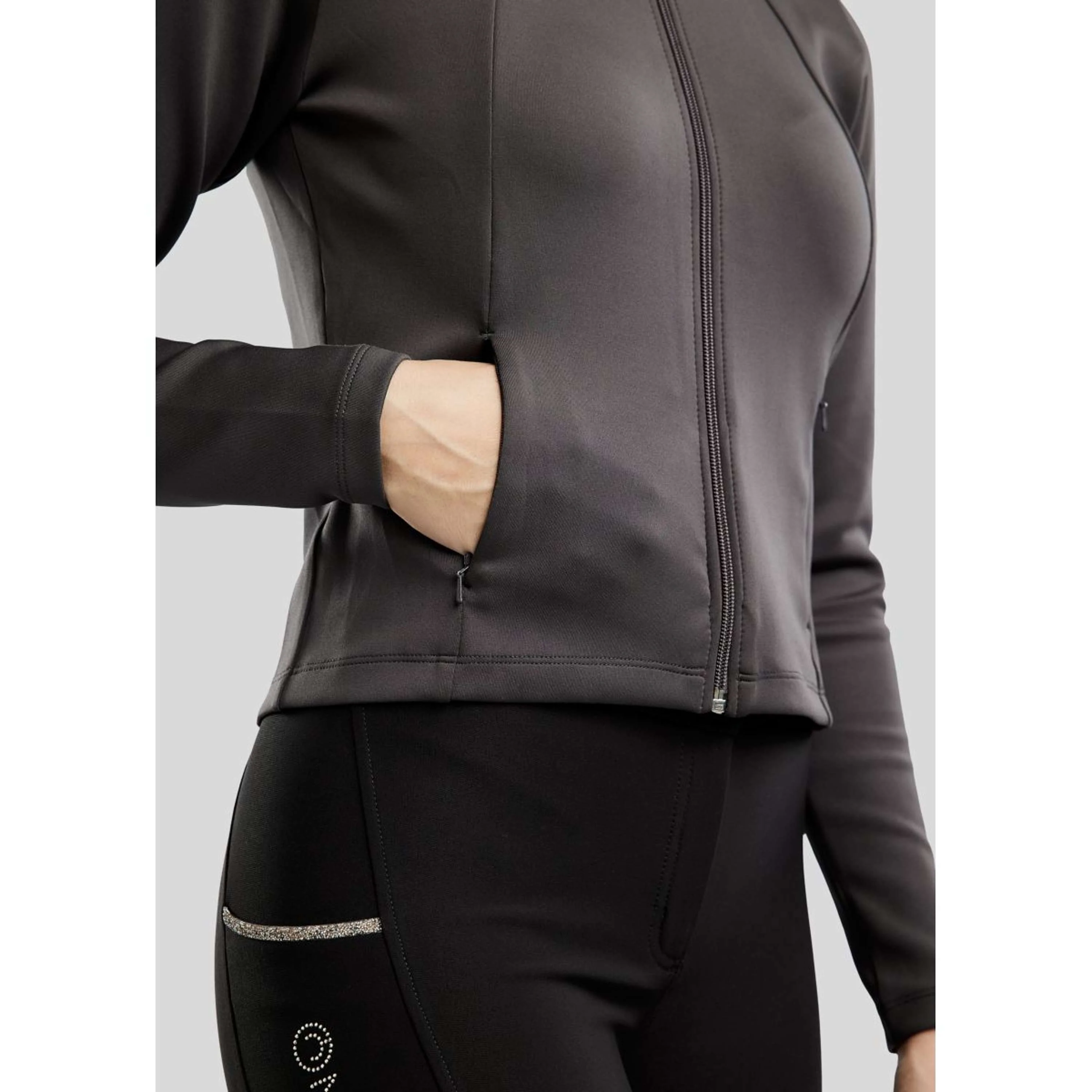 Montar Blouson MoLila Champagne Crystals Slate Grey - Image 3