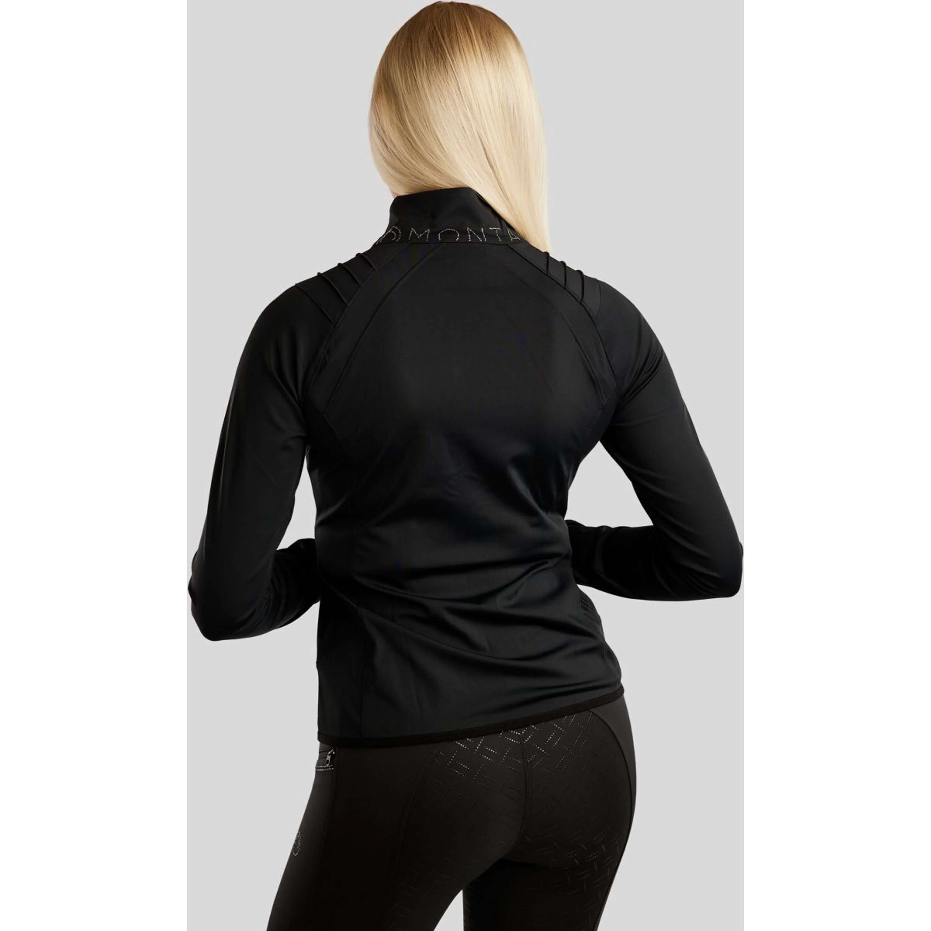 Montar Blouson MoPearl Pintuck Gun Metal Crystals Noir - Image 2