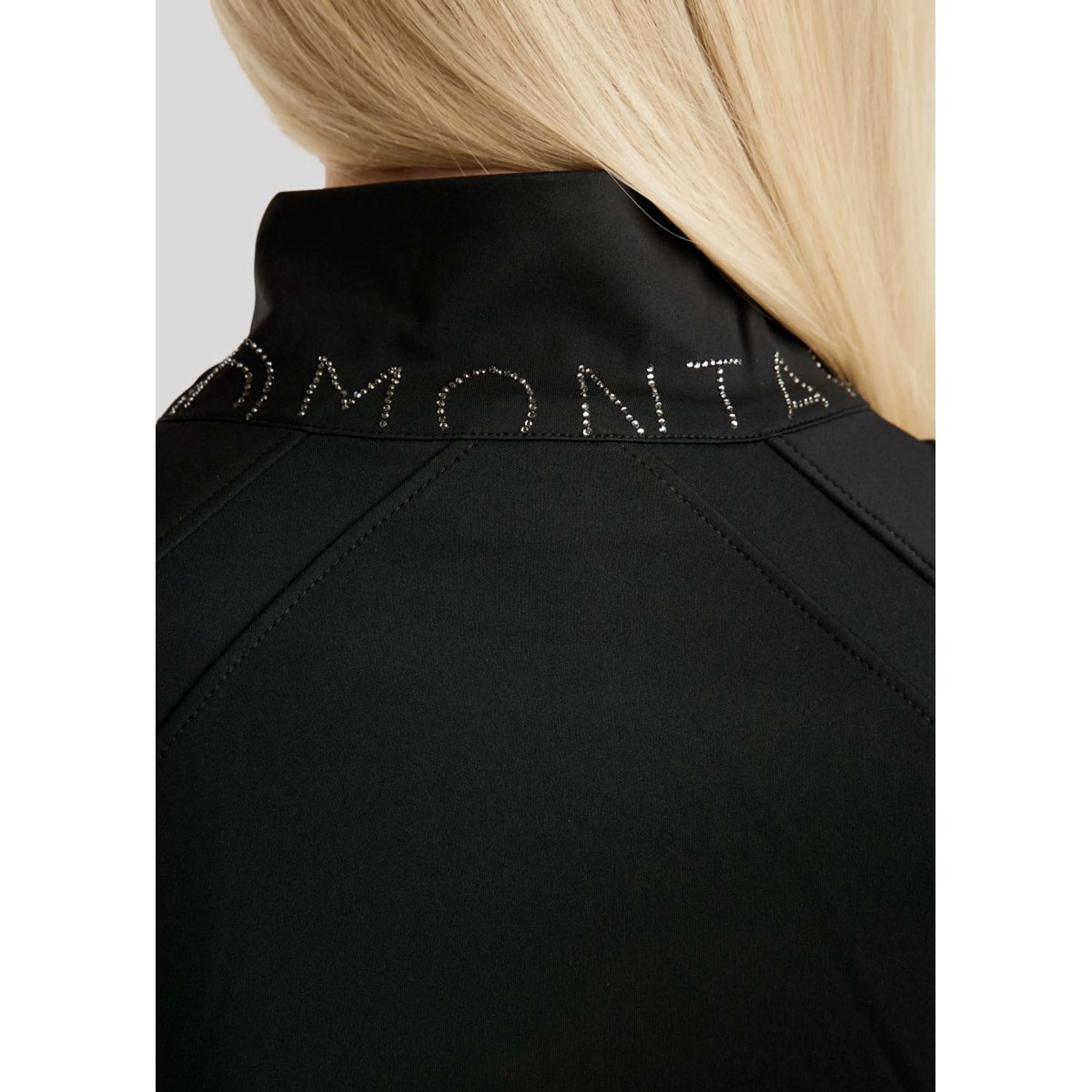 Montar Blouson MoPearl Pintuck Gun Metal Crystals Noir - Image 6