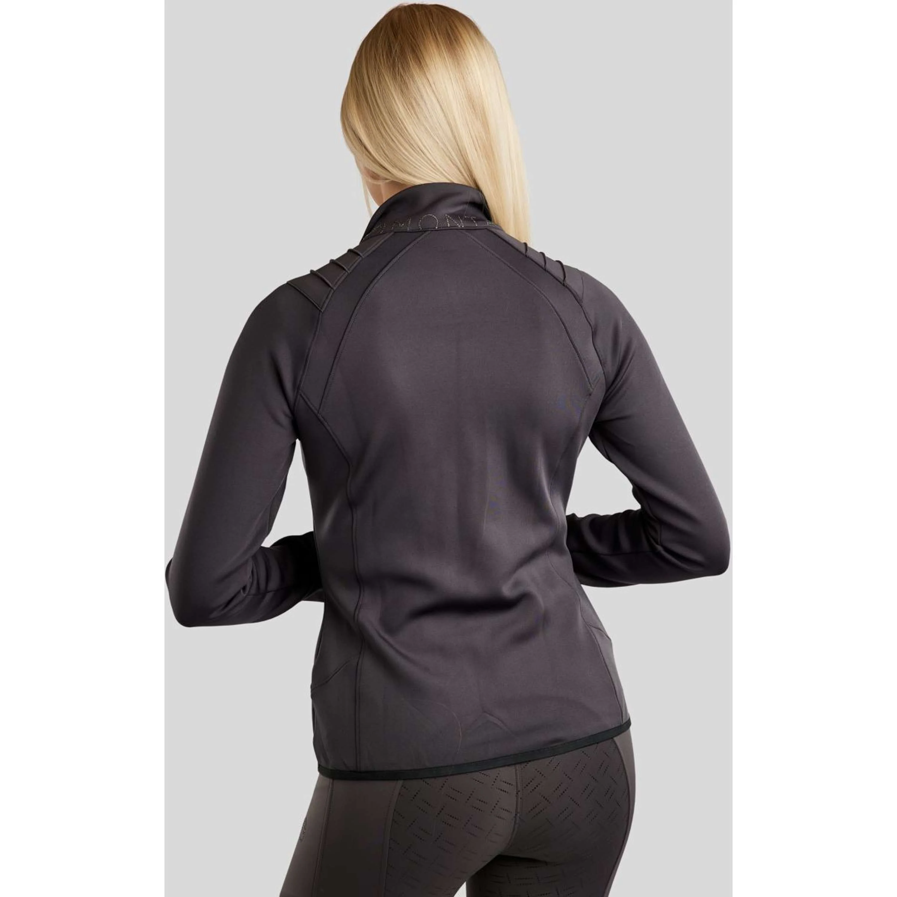 Montar Blouson MoPearl Pintuck Gun Metal Crystals Slate Grey - Image 2