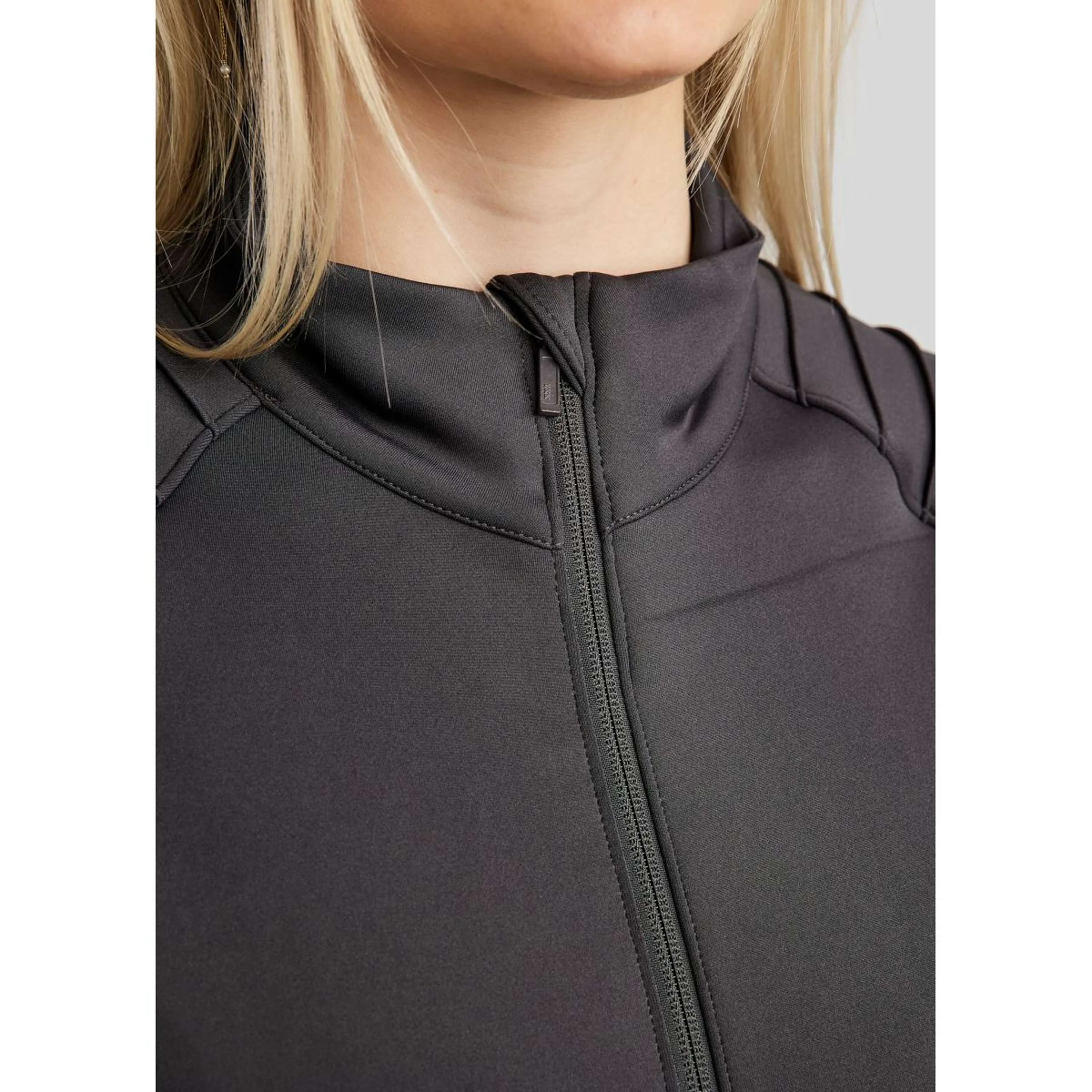Montar Blouson MoPearl Pintuck Gun Metal Crystals Slate Grey - Image 3