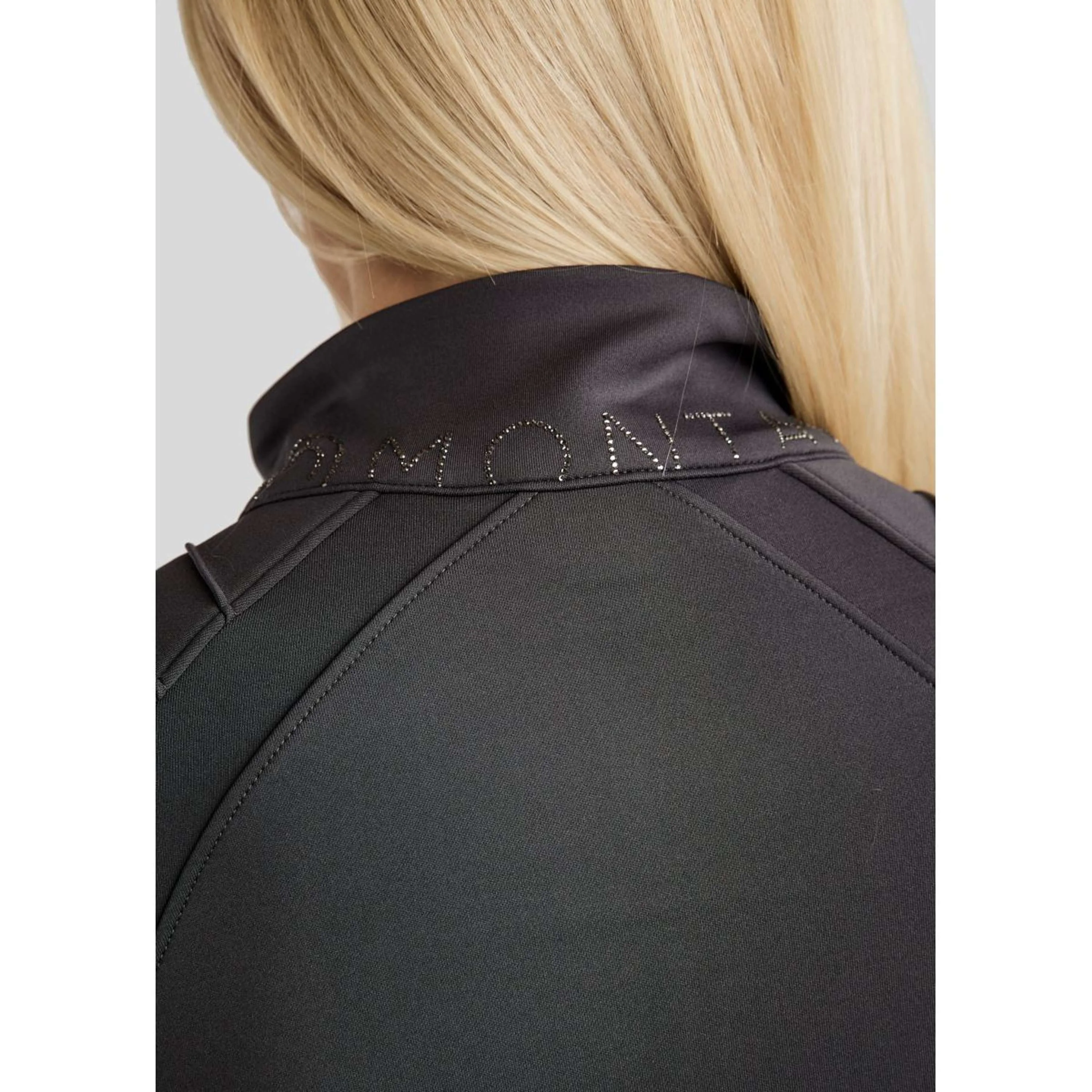 Montar Blouson MoPearl Pintuck Gun Metal Crystals Slate Grey - Image 6
