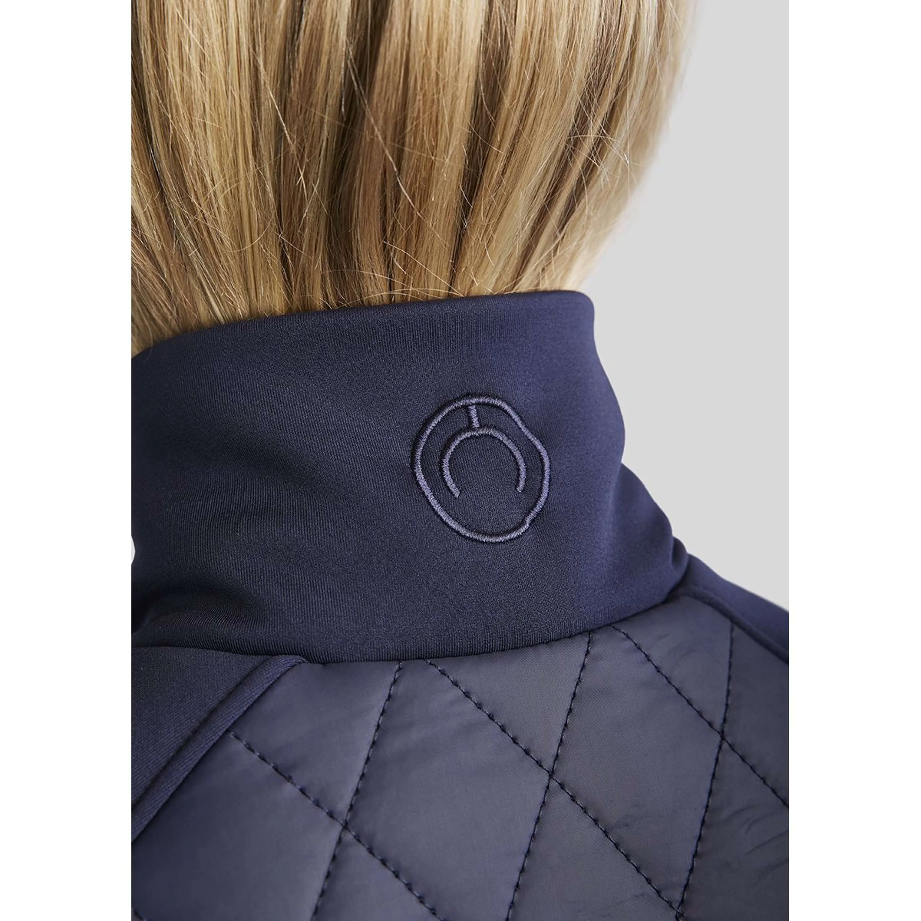 Montar Blouson MoQuinn Quilted Long Marin foncé - Image 5