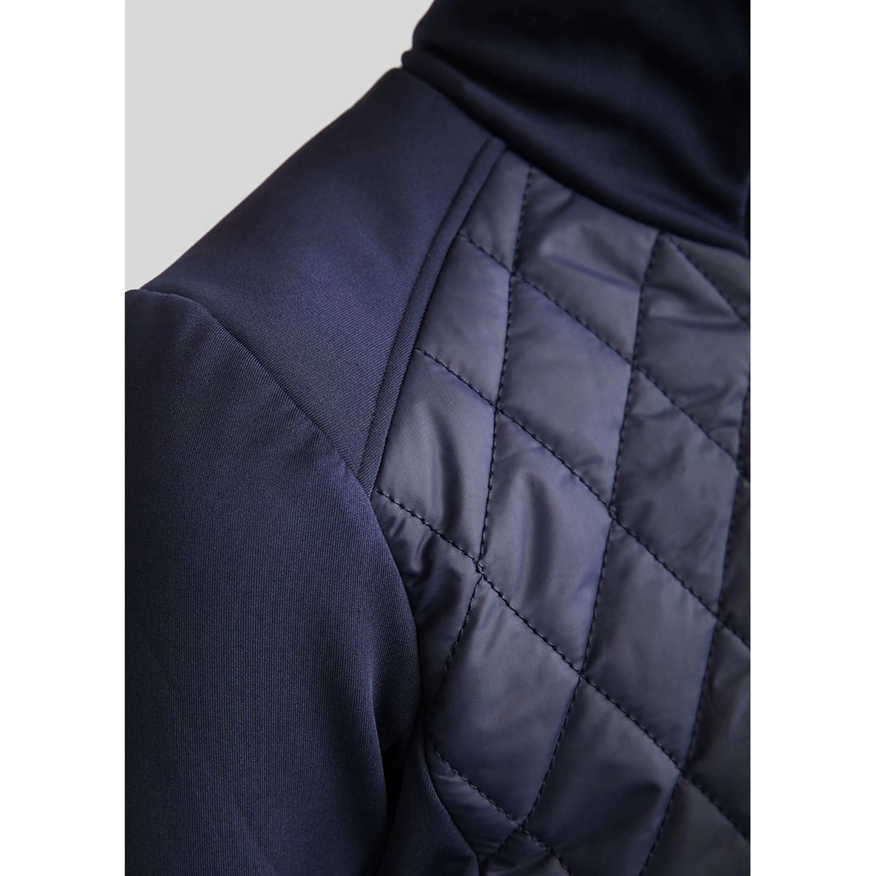 Montar Blouson MoQuinn Quilted Long Marin foncé - Image 7