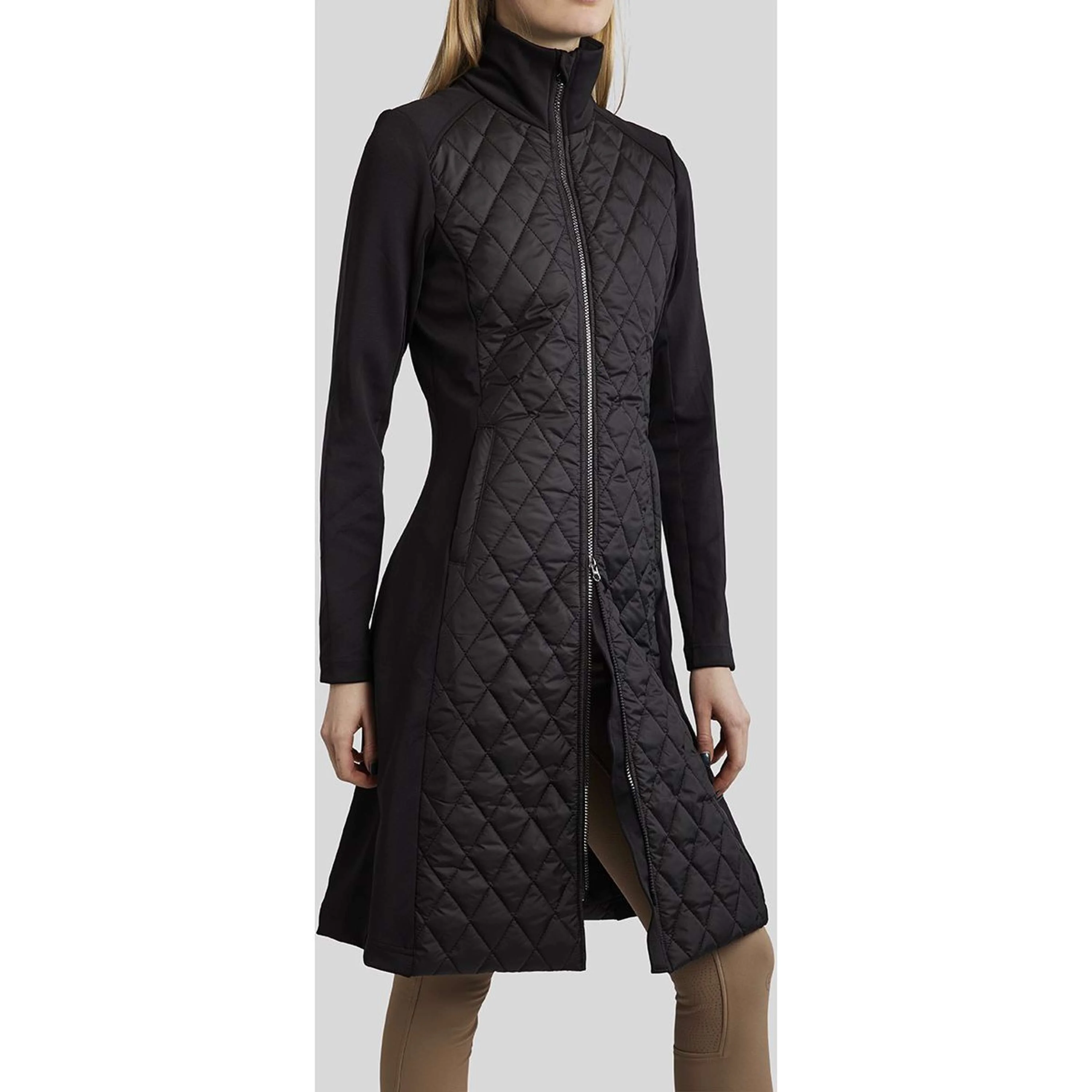 Montar Blouson MoQuinn Quilted Long Noir - Image 2