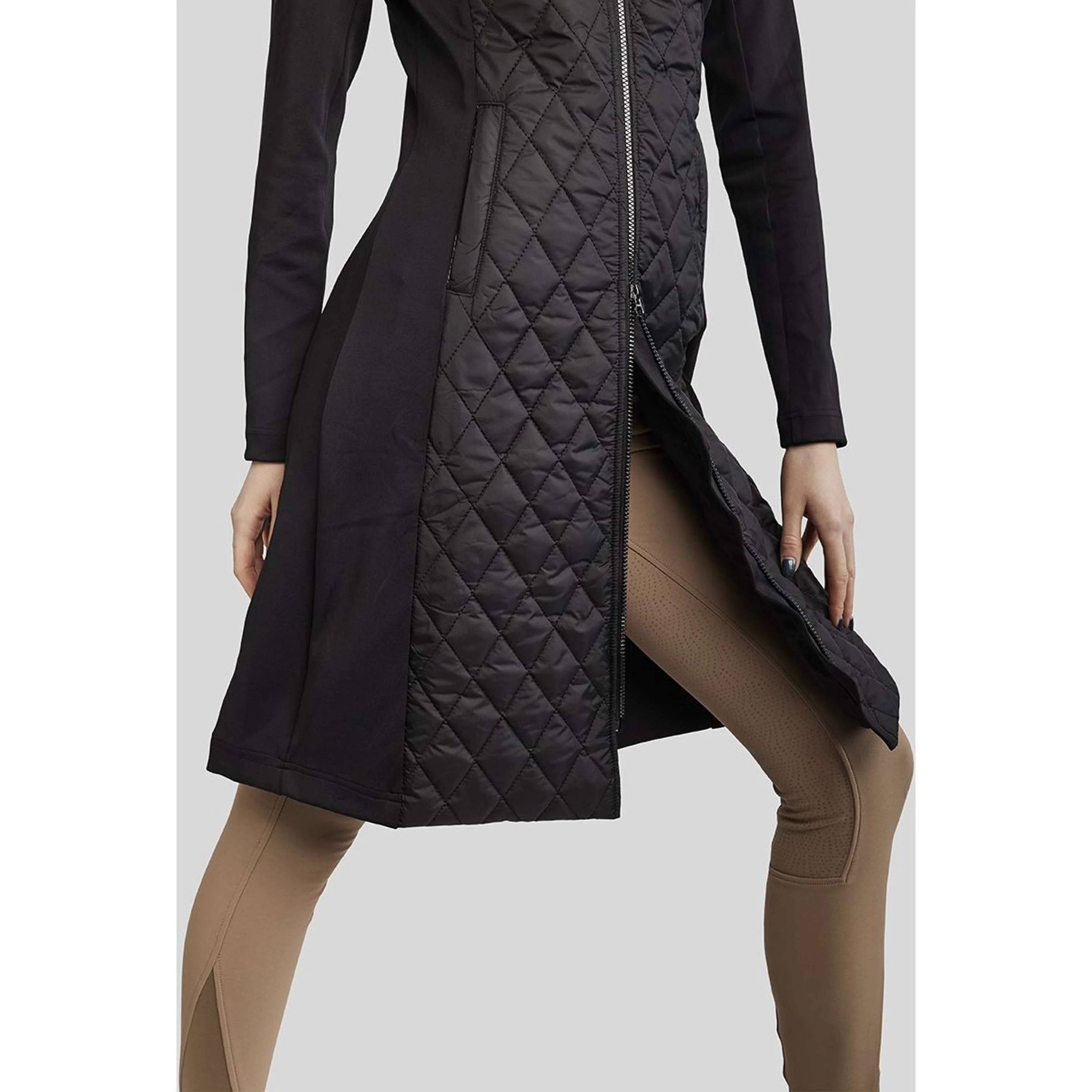 Montar Blouson MoQuinn Quilted Long Noir - Image 3