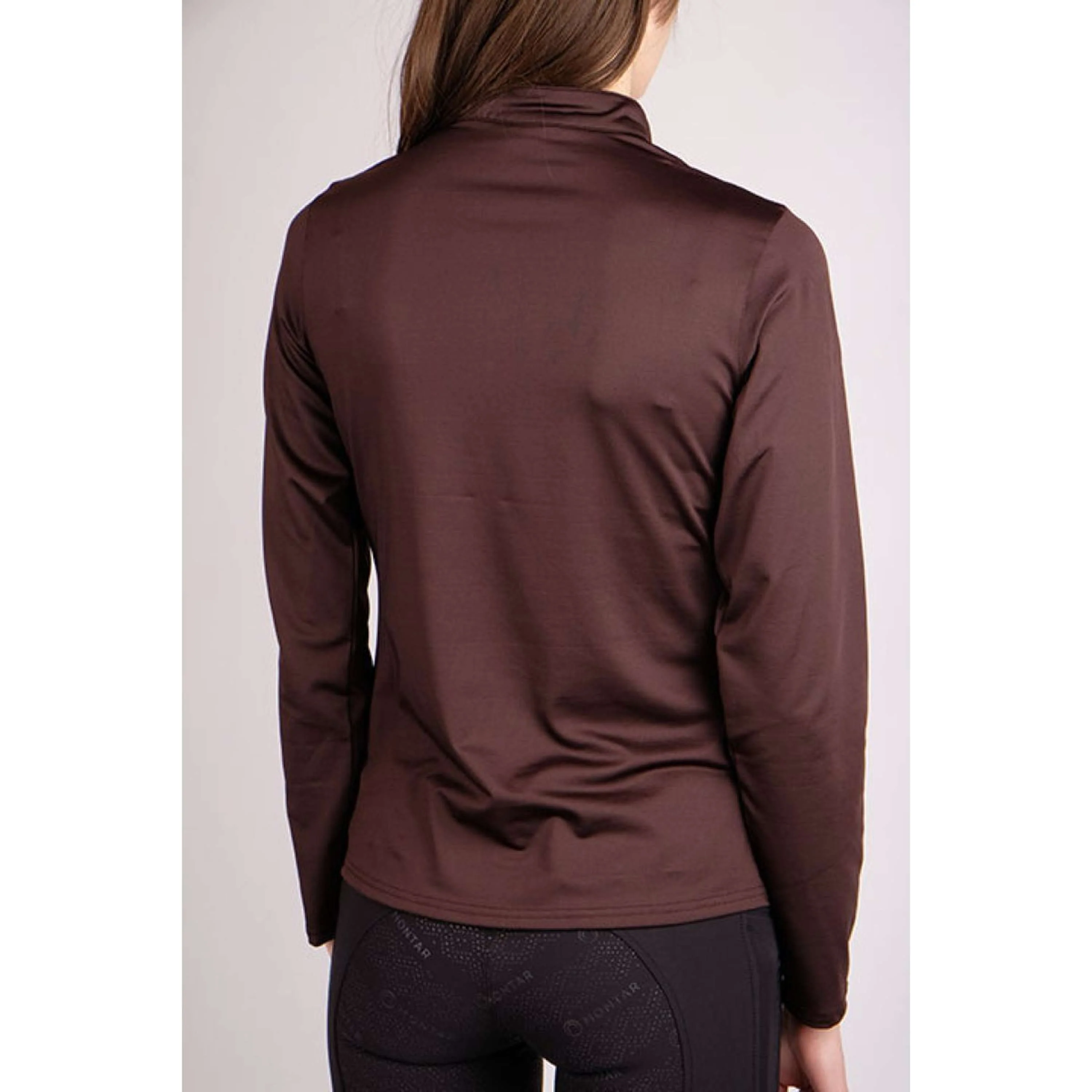 Montar Chemise Everly Crystal Logo Longues Manches Marron - Image 2