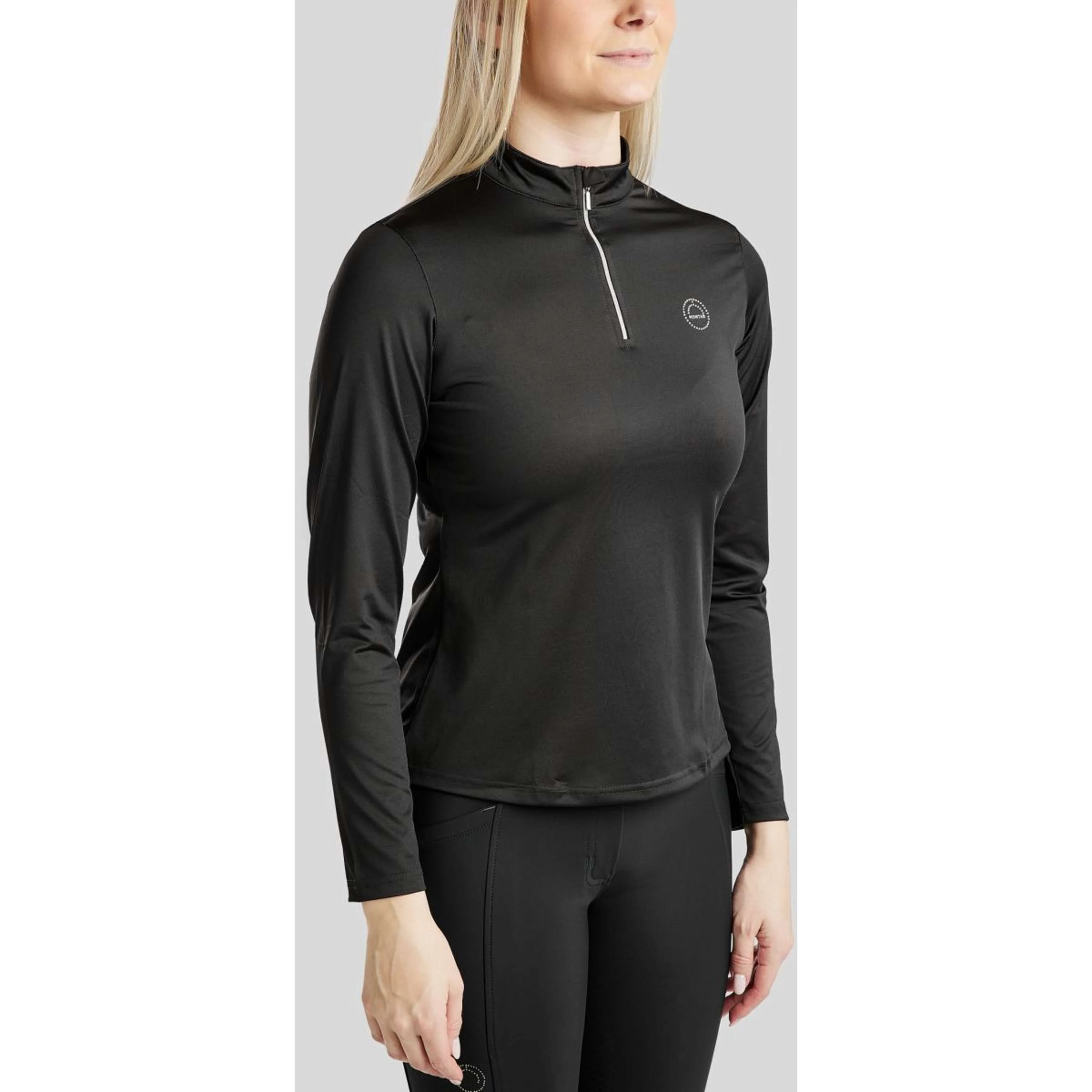 Montar Chemise Everly Crystal Logo Longues Manches Noir - Image 5