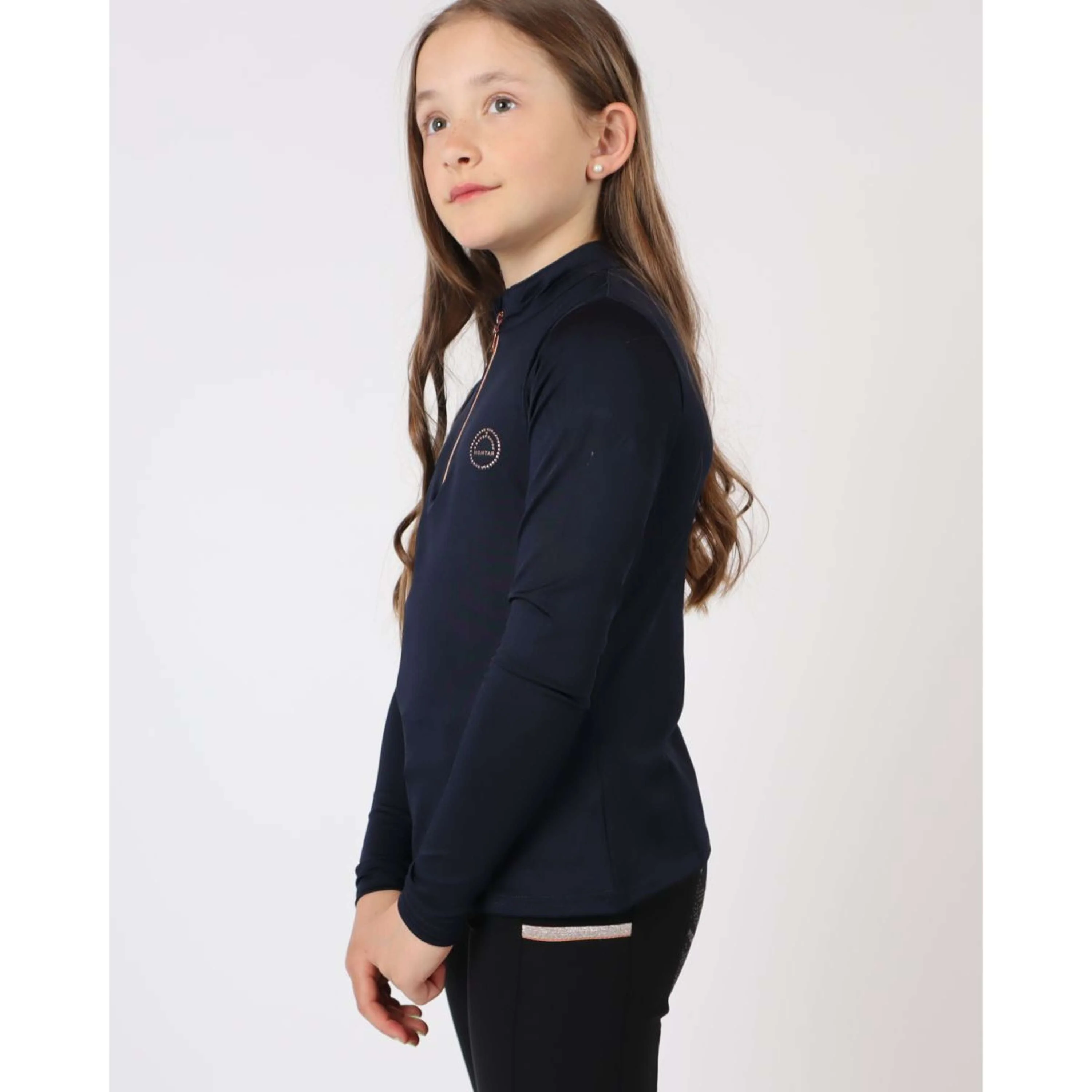 Montar Chemise Everly Rosegold Junior Longues Manches Marin - Image 2