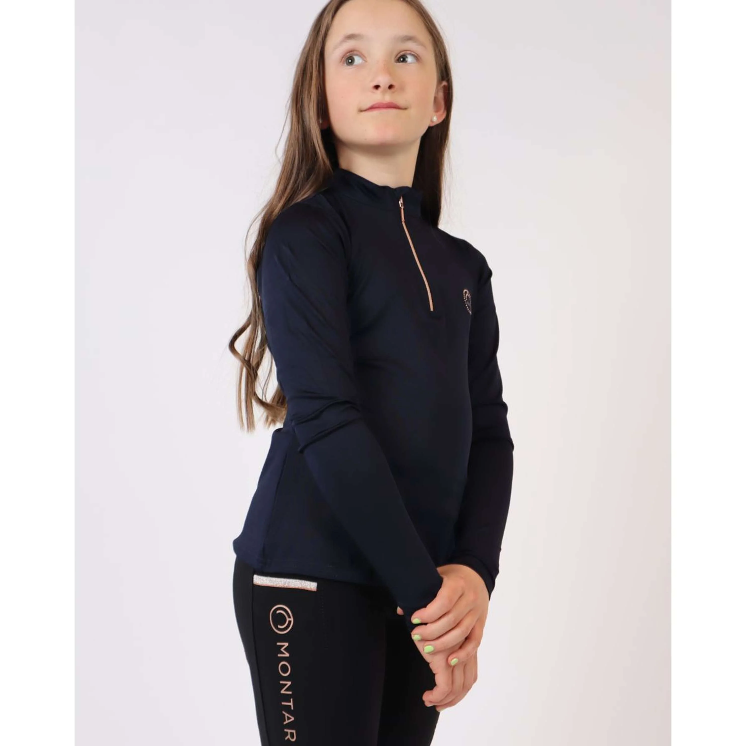 Montar Chemise Everly Rosegold Junior Longues Manches Marin - Image 3