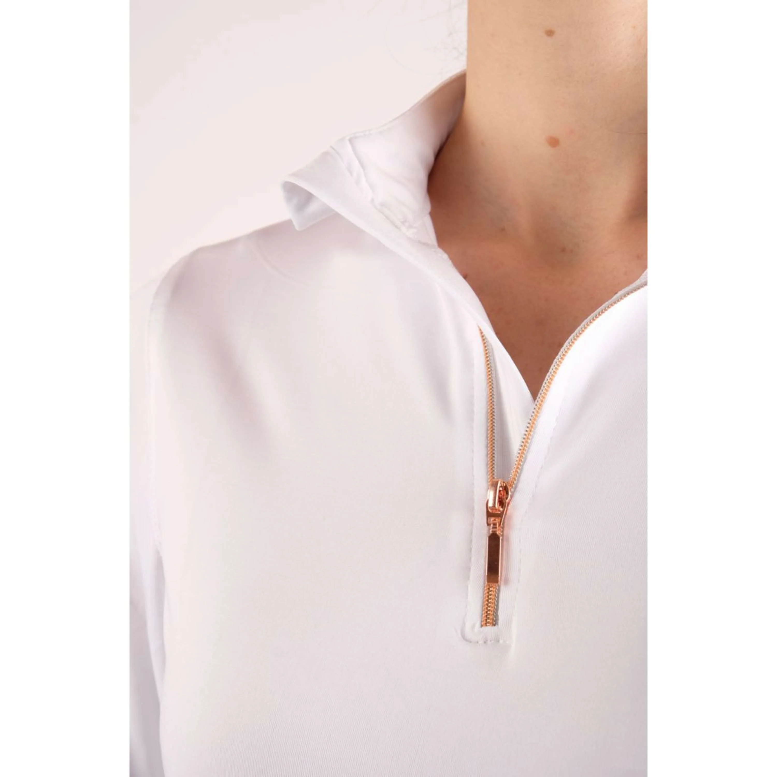 Montar Chemise Everly Rosegold Longues Manches Blanc - Image 3