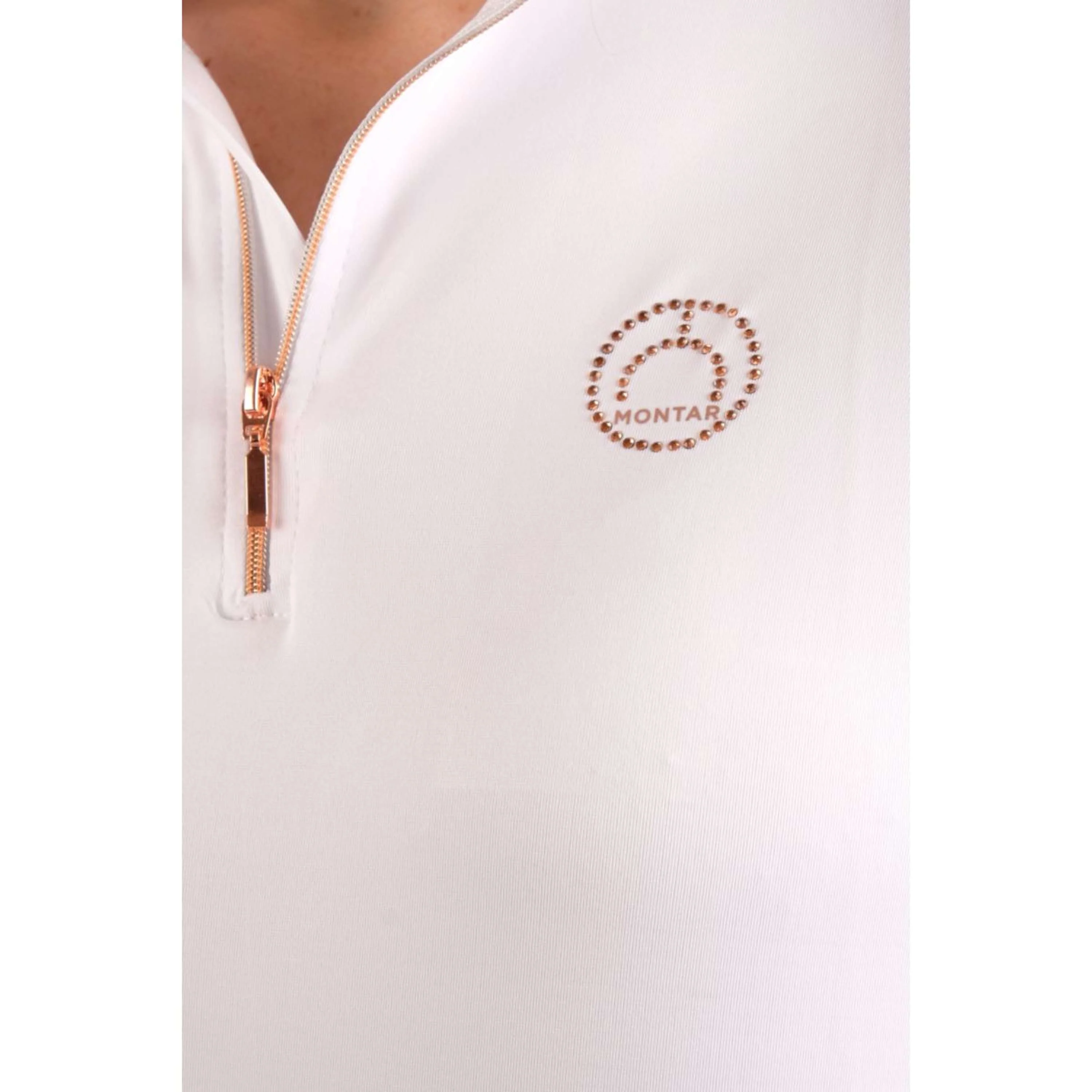 Montar Chemise Everly Rosegold Longues Manches Blanc - Image 4
