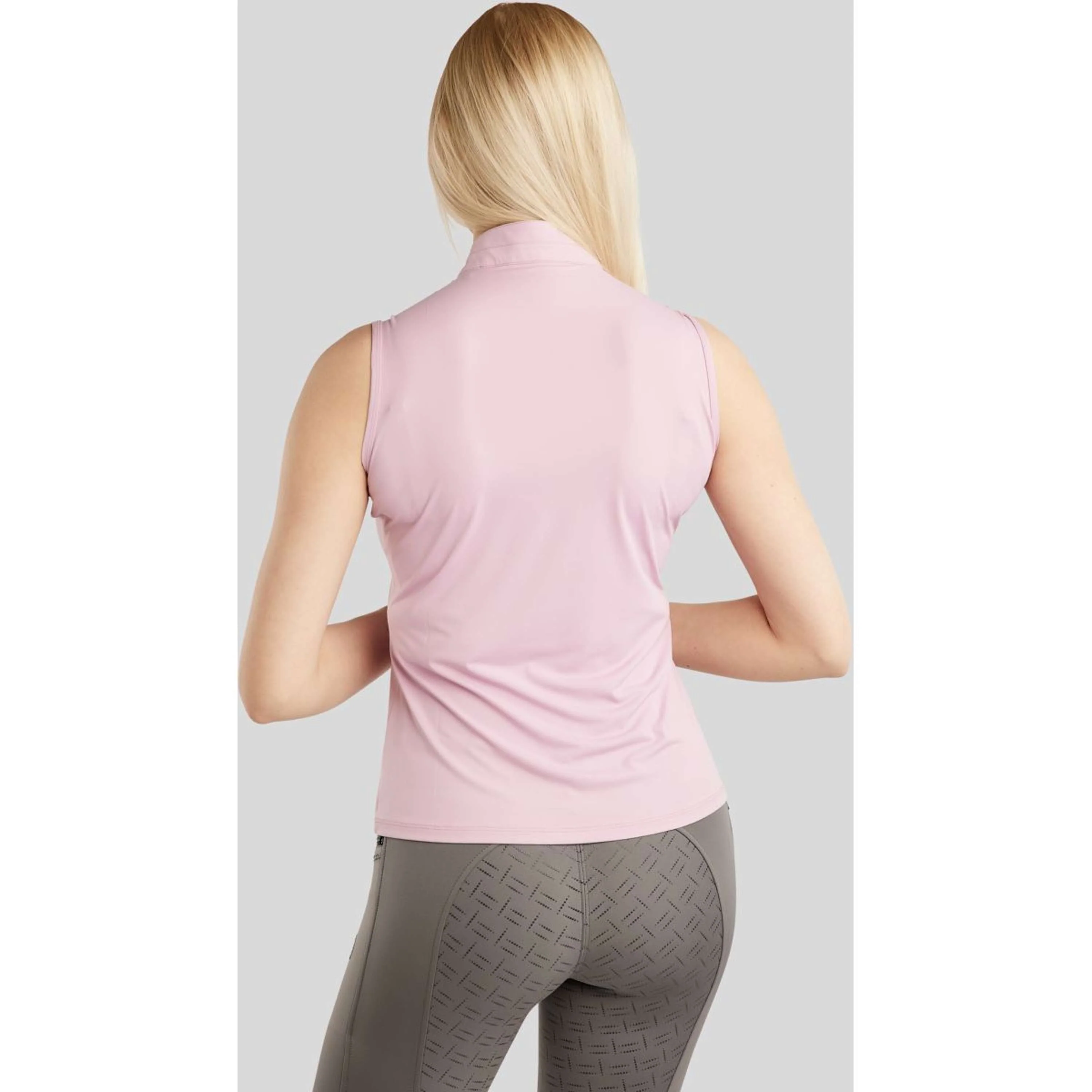 Montar Chemise MoPearl Pintuck Sans Manche Candy Pink - Image 2
