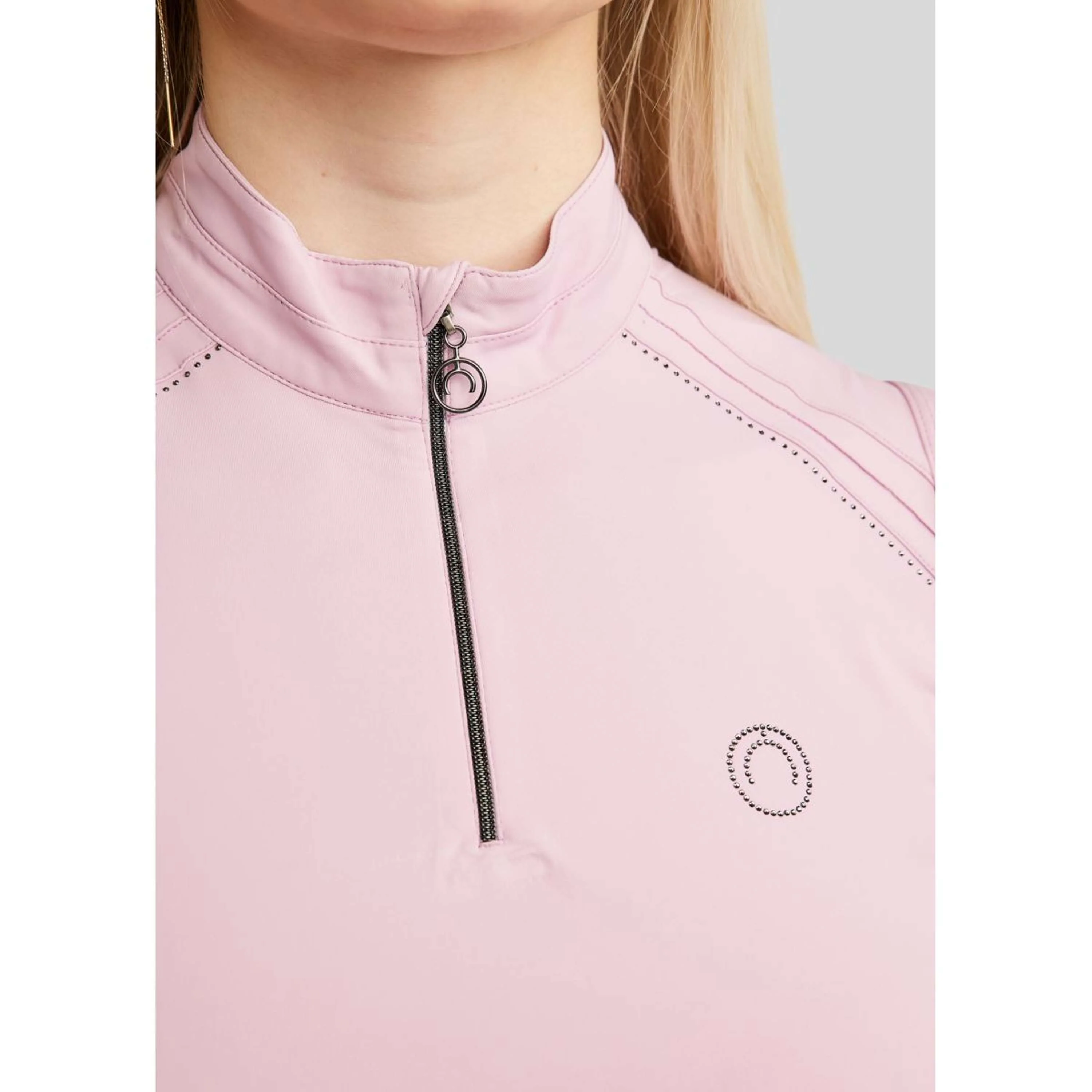 Montar Chemise MoPearl Pintuck Sans Manche Candy Pink - Image 3