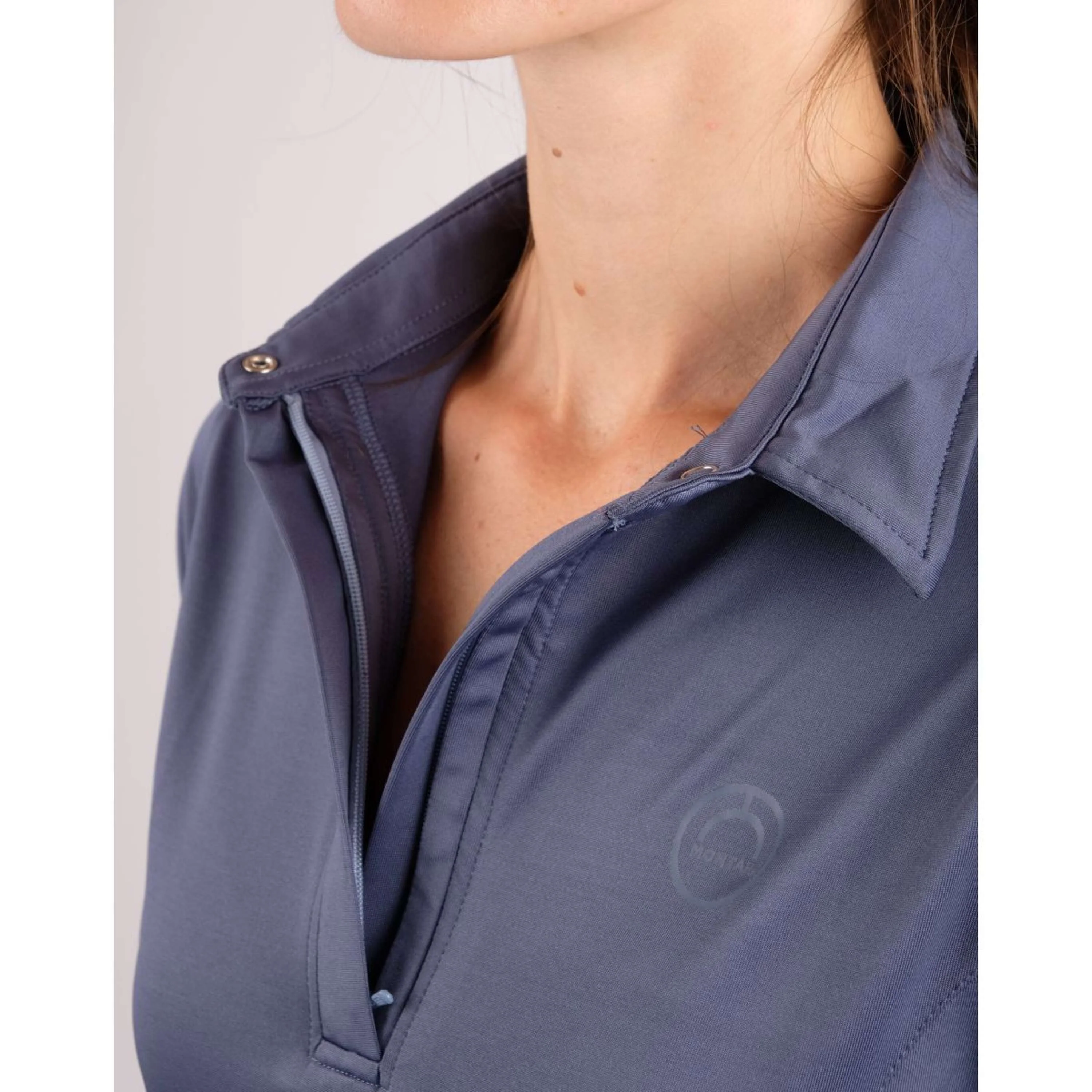 Montar Chemise Rebecca Manches Courtes Bleu Océan - Image 2