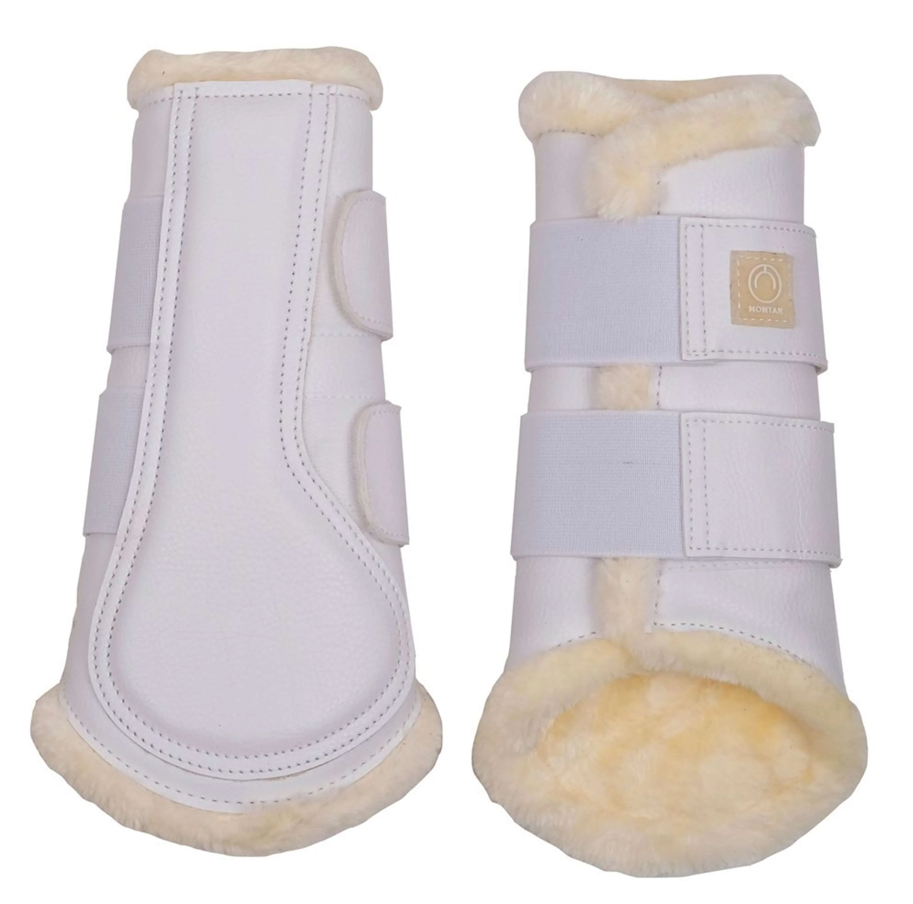 Montar Guêtres Tech en Cuir Blanc - Image 2