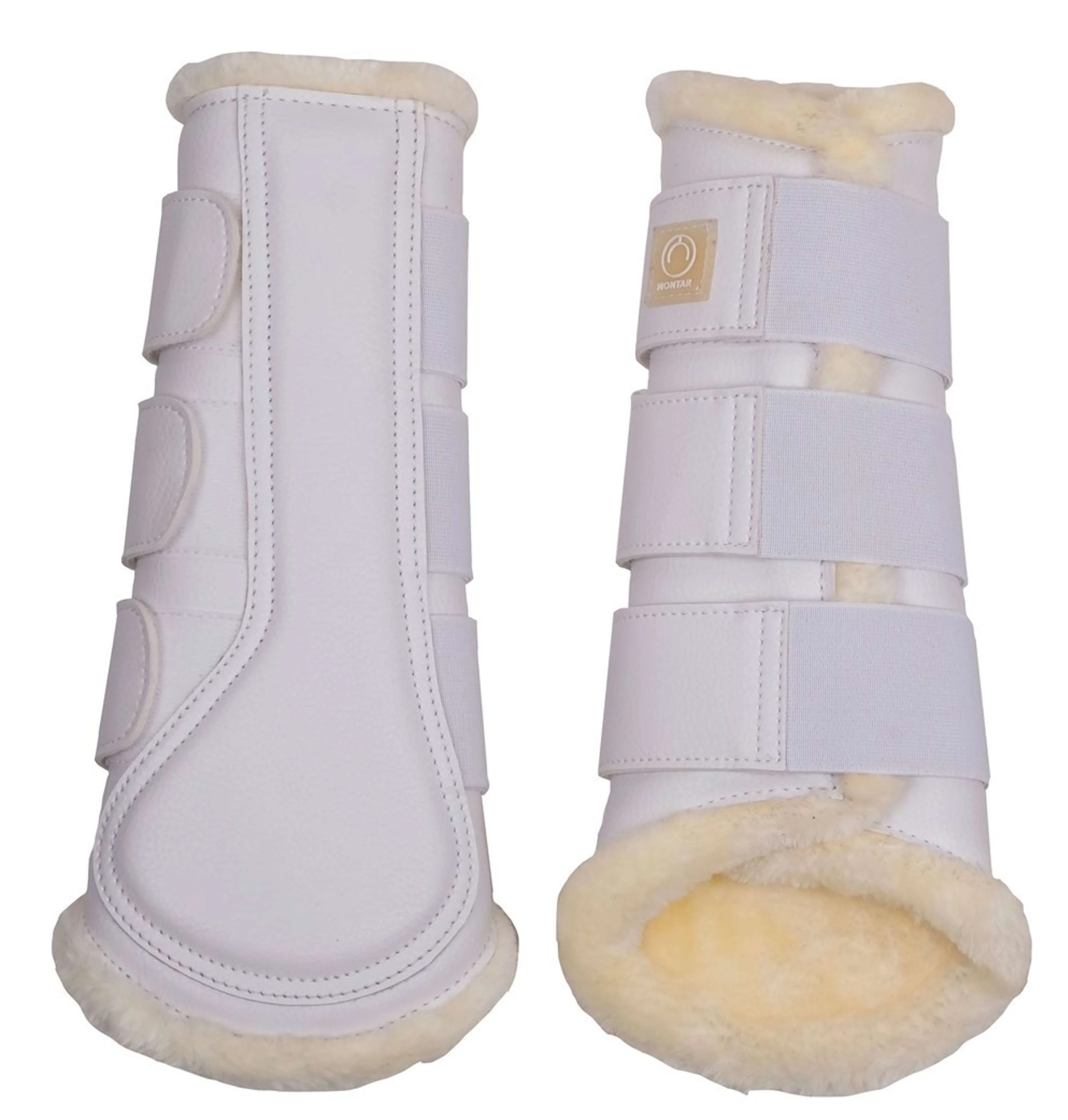 Montar Guêtres Tech en Cuir Blanc - Image 3