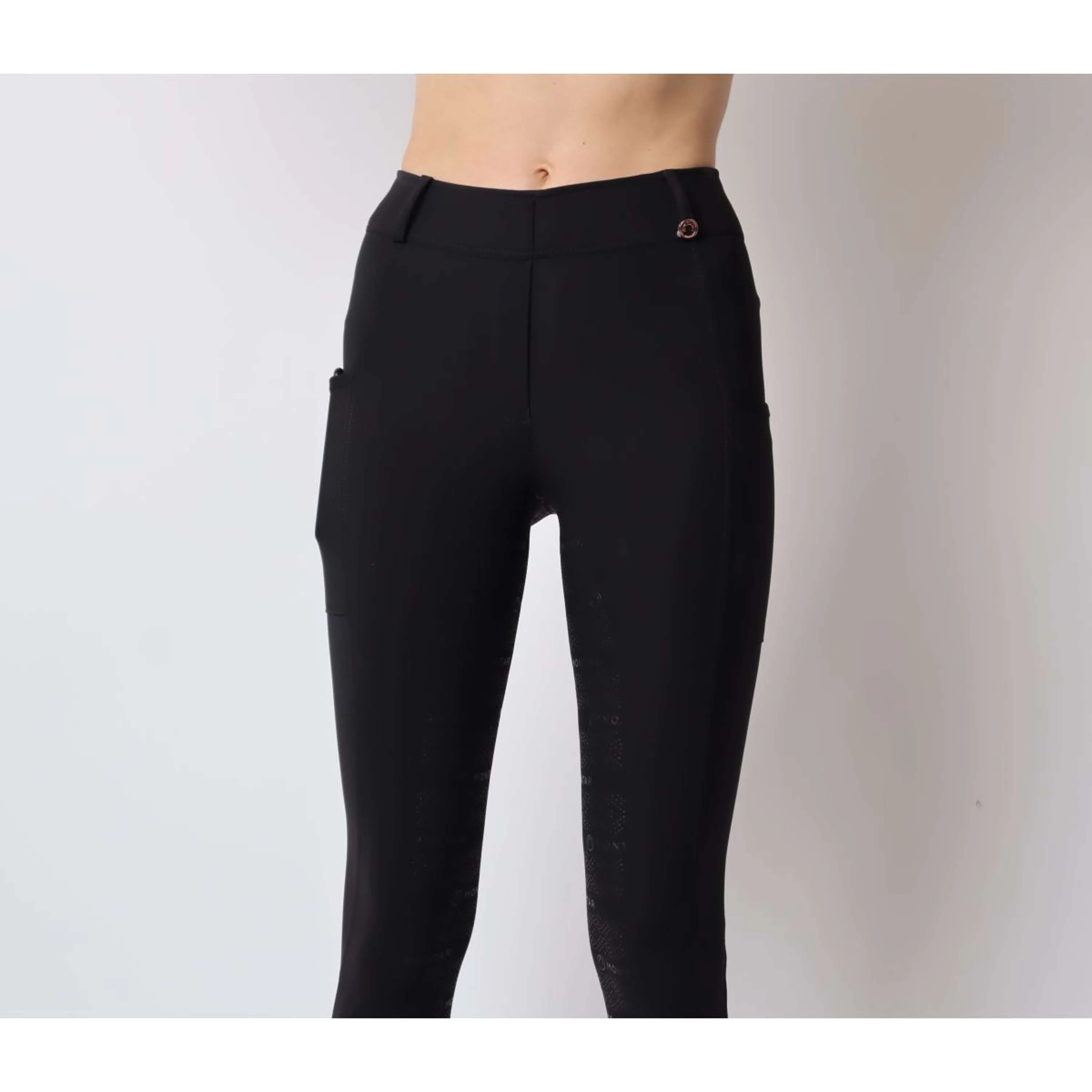 Montar Legging d'Équitation Michelle Rosegold Logo Noir - Image 2