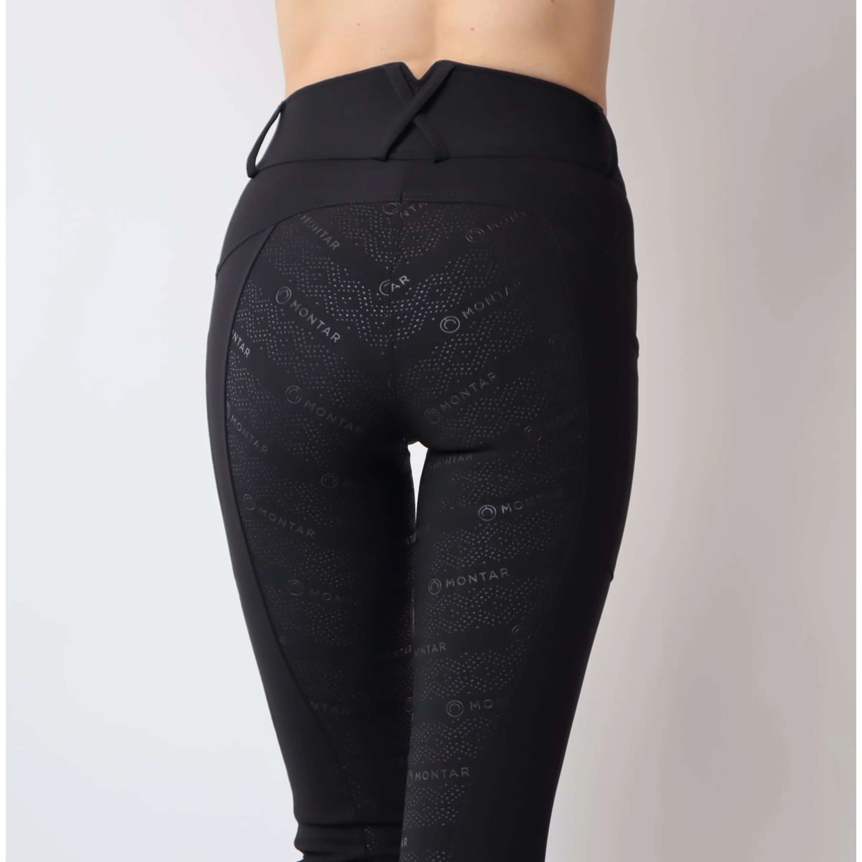 Montar Legging d'Équitation Michelle Rosegold Logo Noir - Image 3