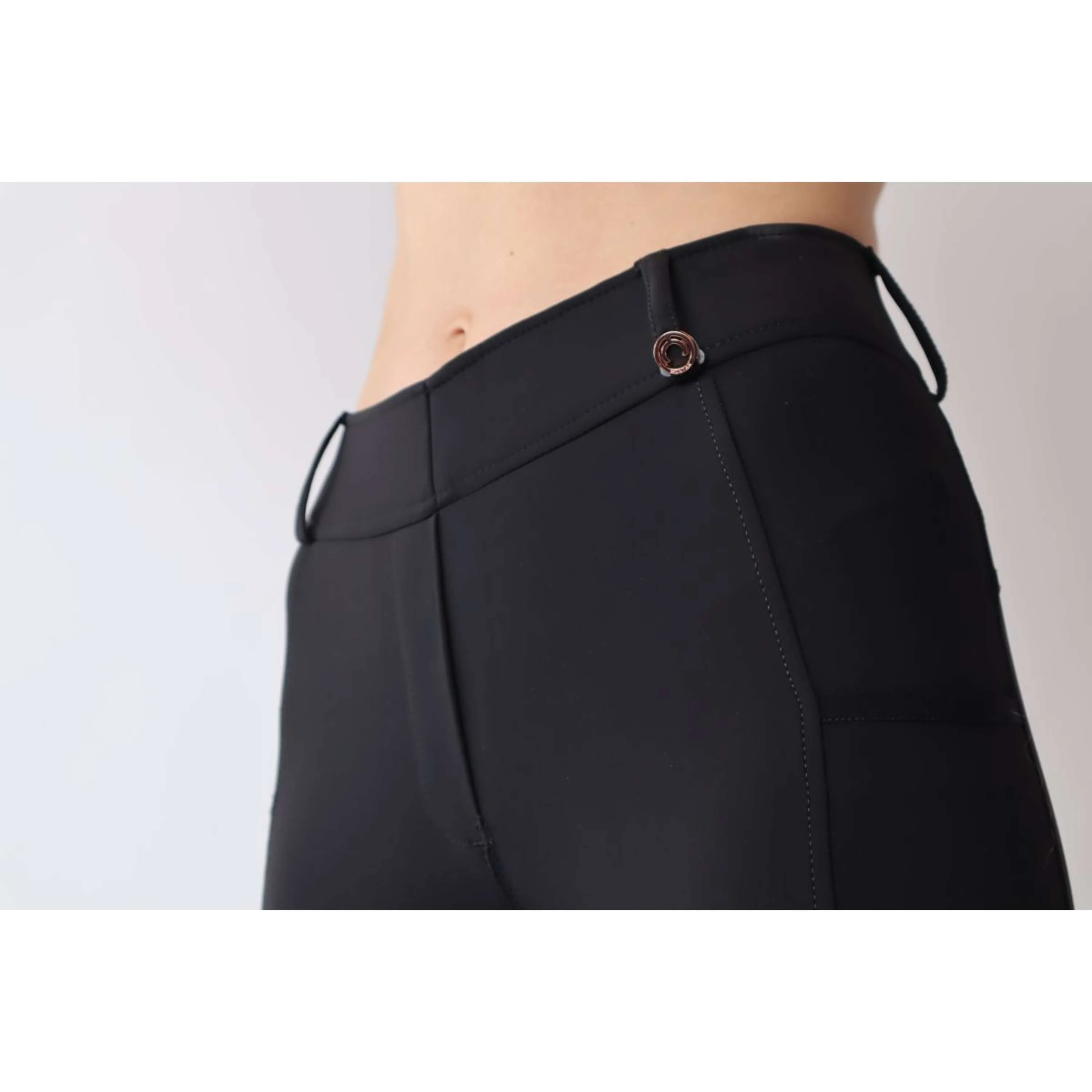 Montar Legging d'Équitation Michelle Rosegold Logo Noir - Image 7