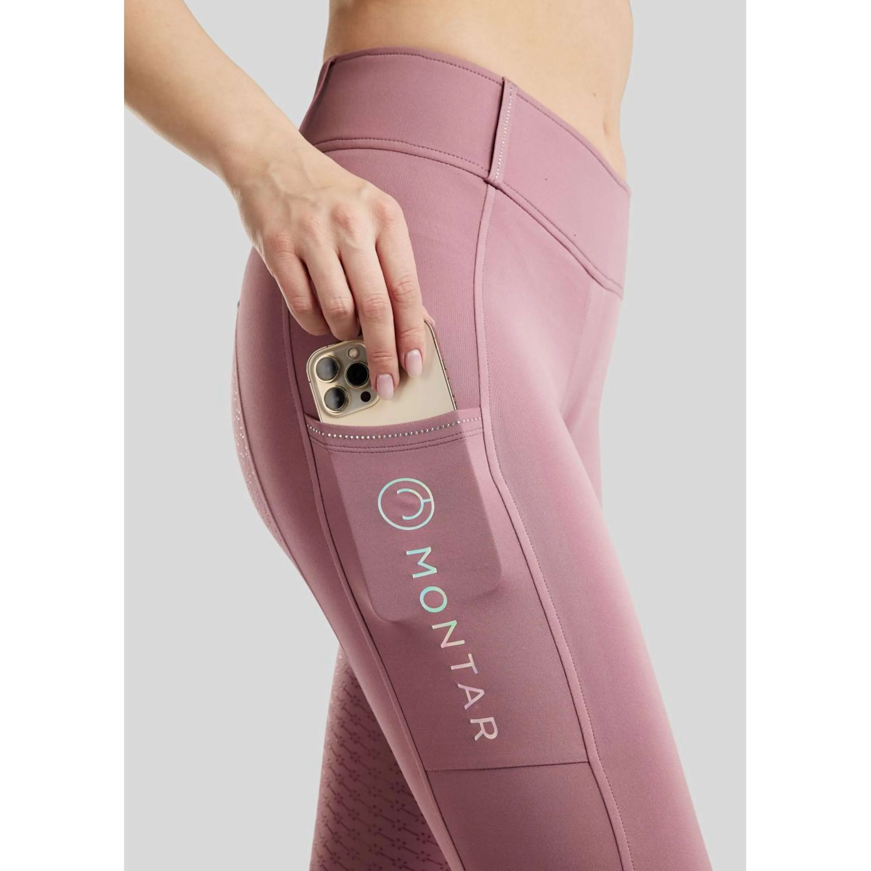 Montar Legging d'Équitation MoCha Full Grip Geranie - Image 2