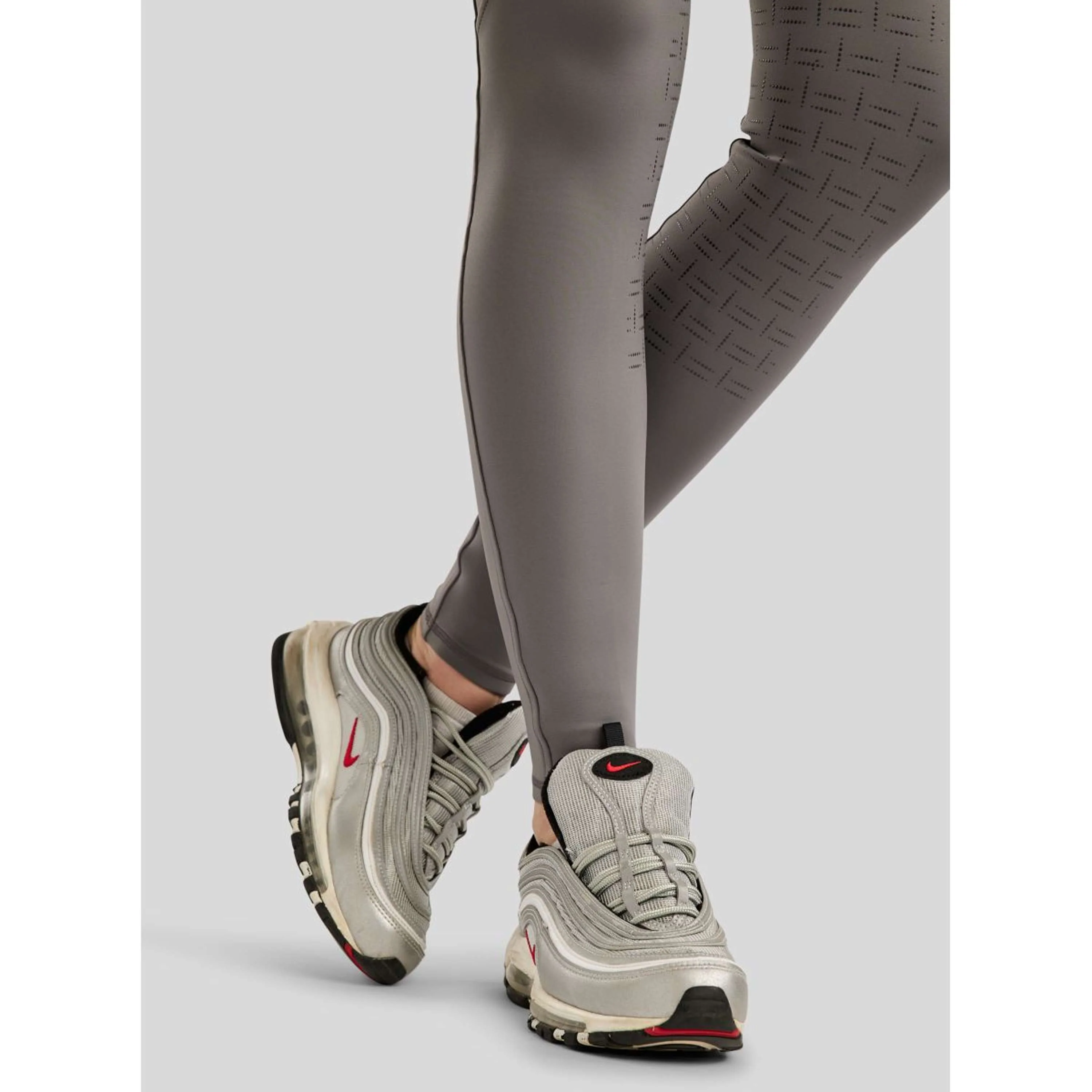 Montar Legging d'Équitation MoLila Champagne Crystals Full Grip Gris - Image 6