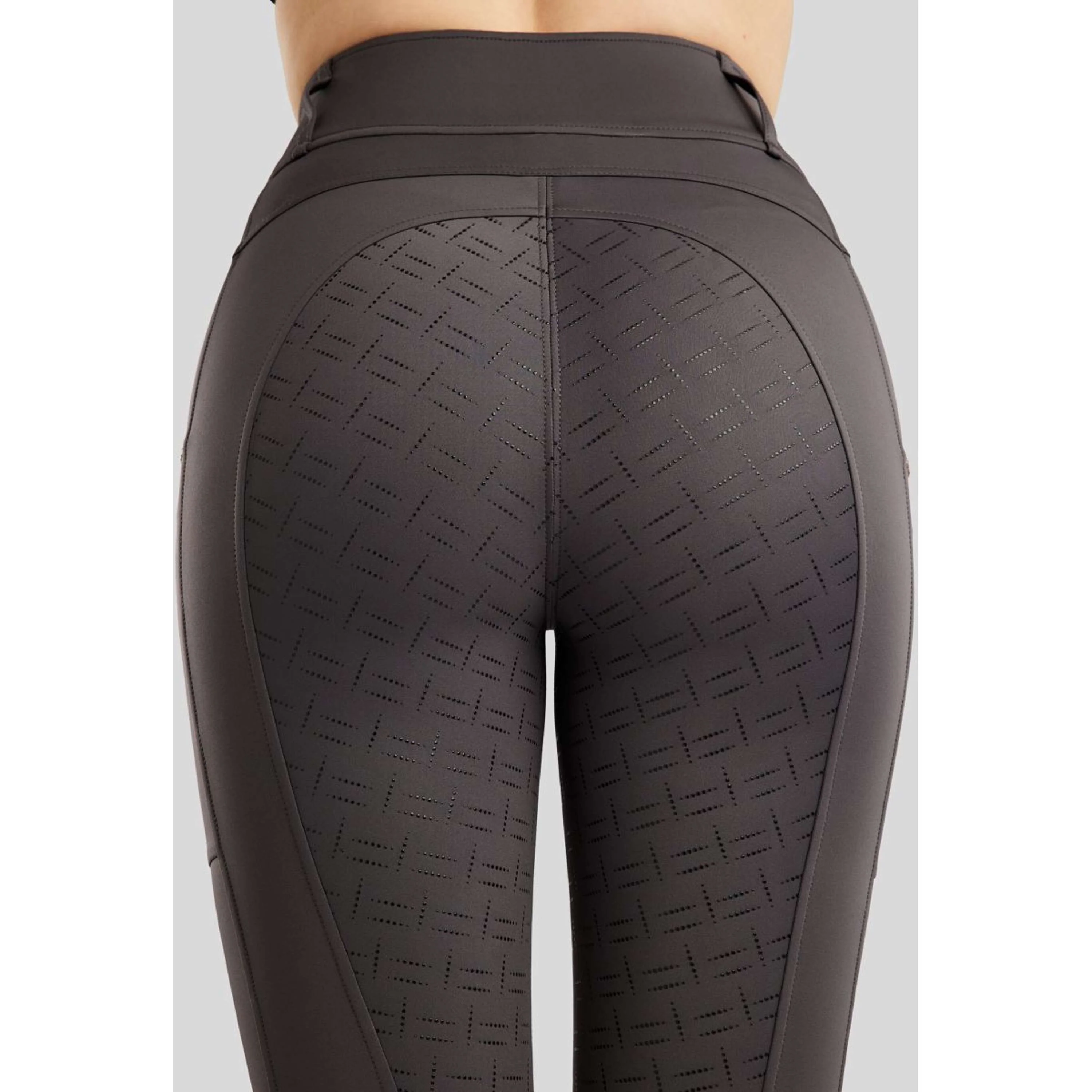 Montar Legging d'Équitation MoLila Champagne Crystals Full Grip Slate Grey - Image 3