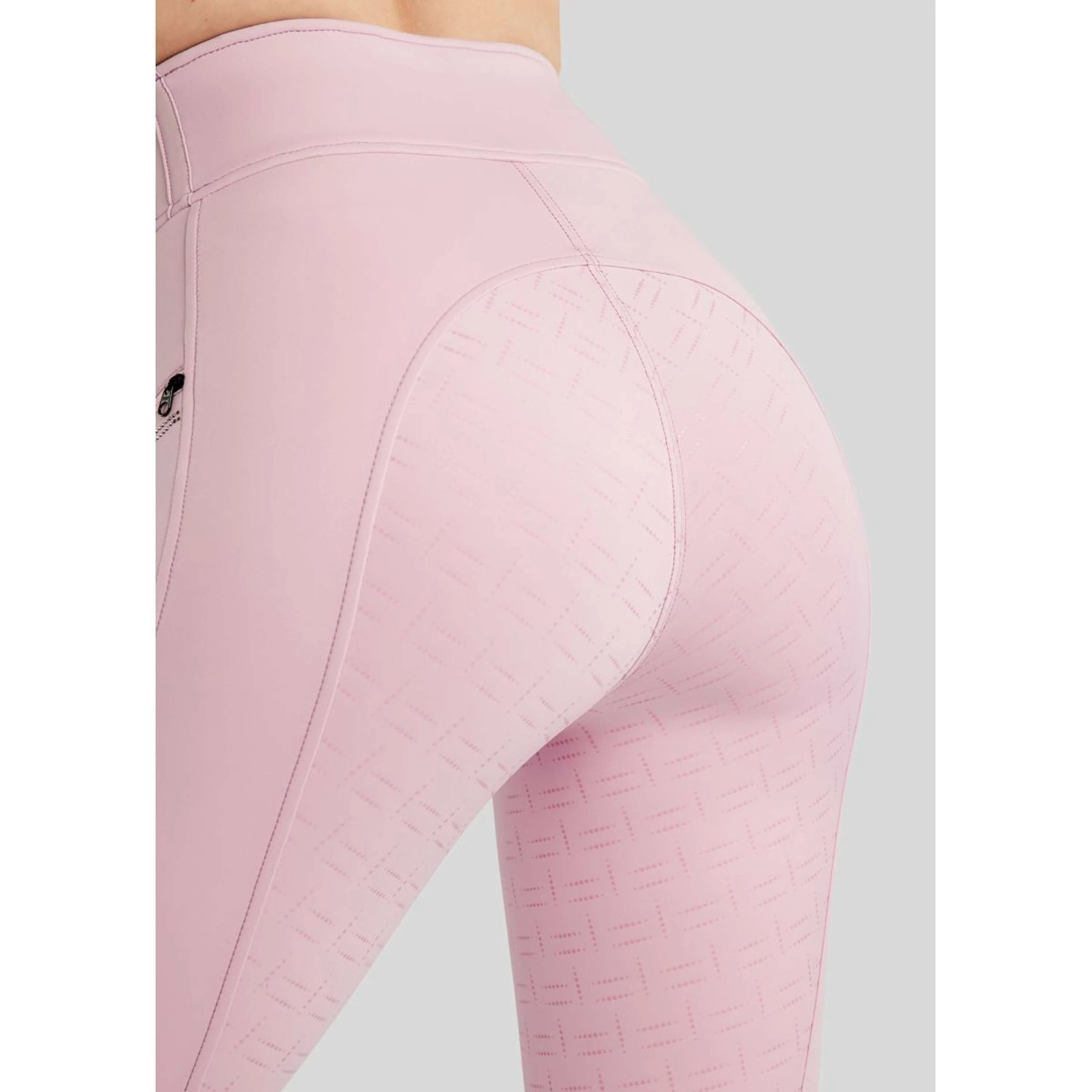 Montar Legging d'Équitation MoPearl Pintuck Full Grip Candy Pink - Image 4