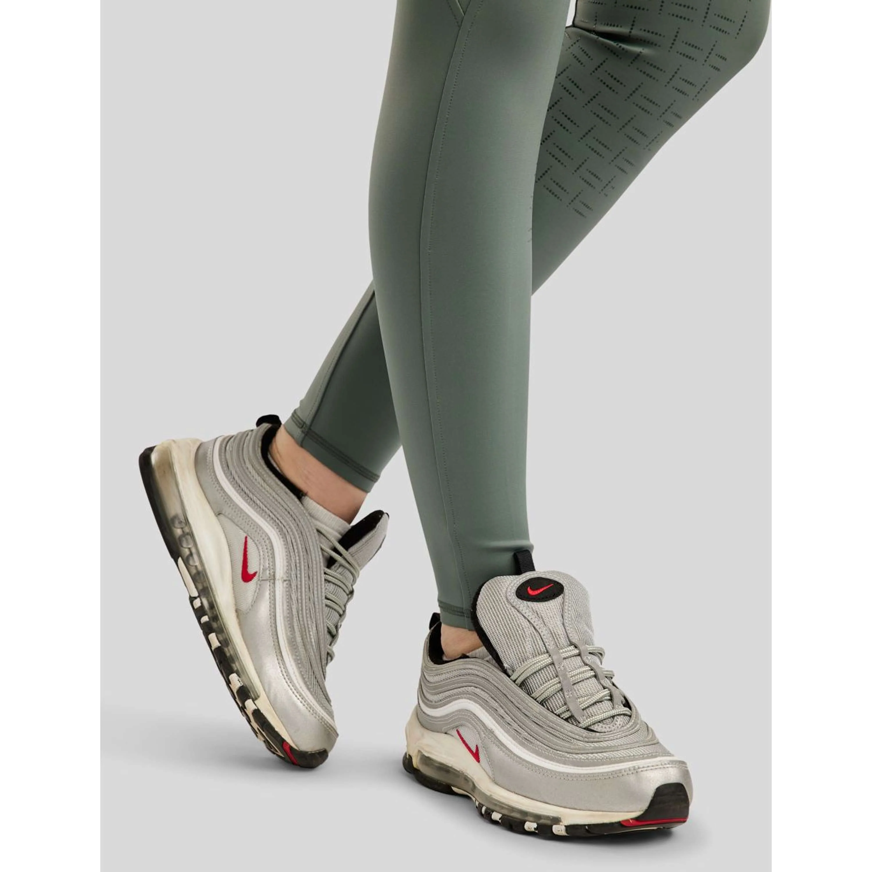 Montar Legging d'Équitation MoPearl Pintuck Full Grip Jade - Image 6