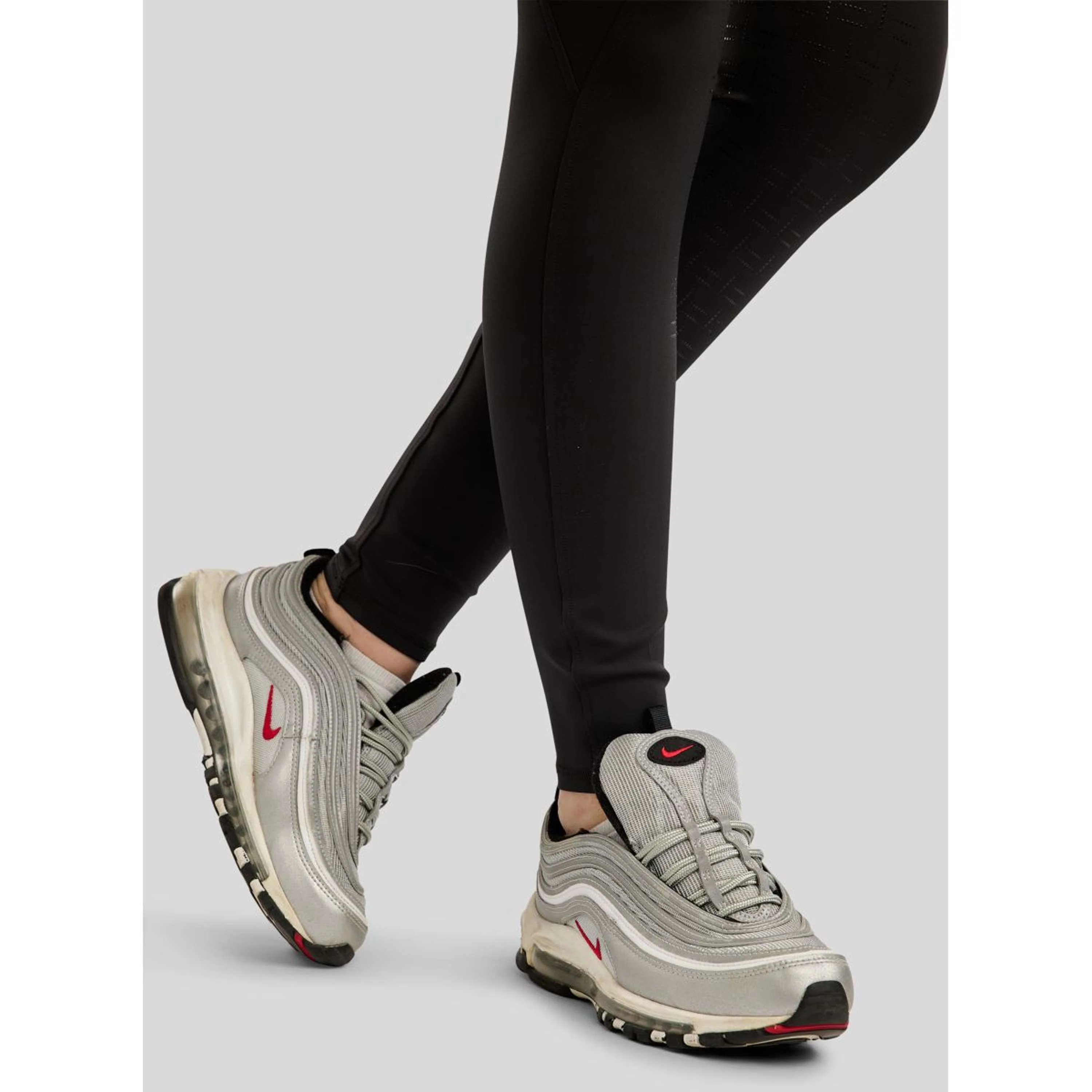 Montar Legging d'Équitation MoPearl Pintuck Full Grip Noir - Image 6