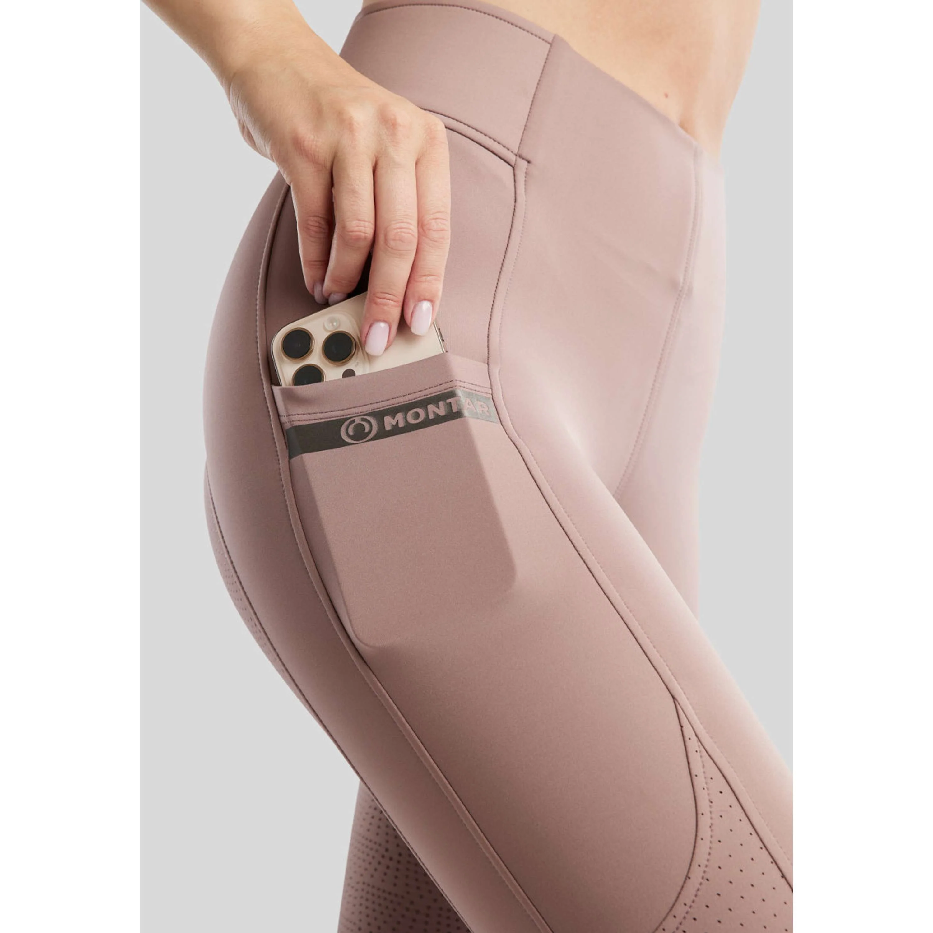 Montar Legging d'Équitation MoTilley Full Grip Blush - Image 3
