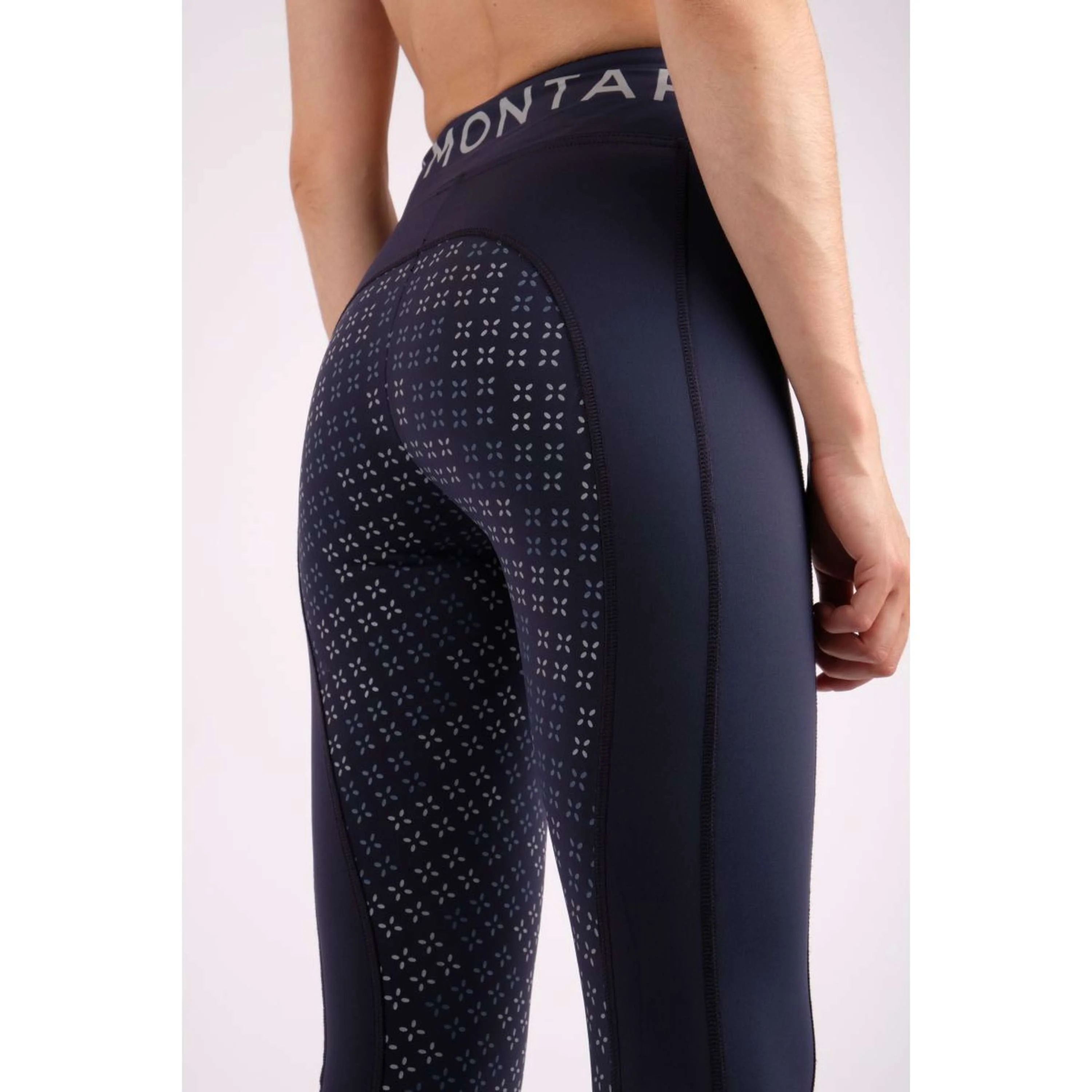 Montar Legging d'Équitation Selena Pull On Full Grip Marin - Image 2