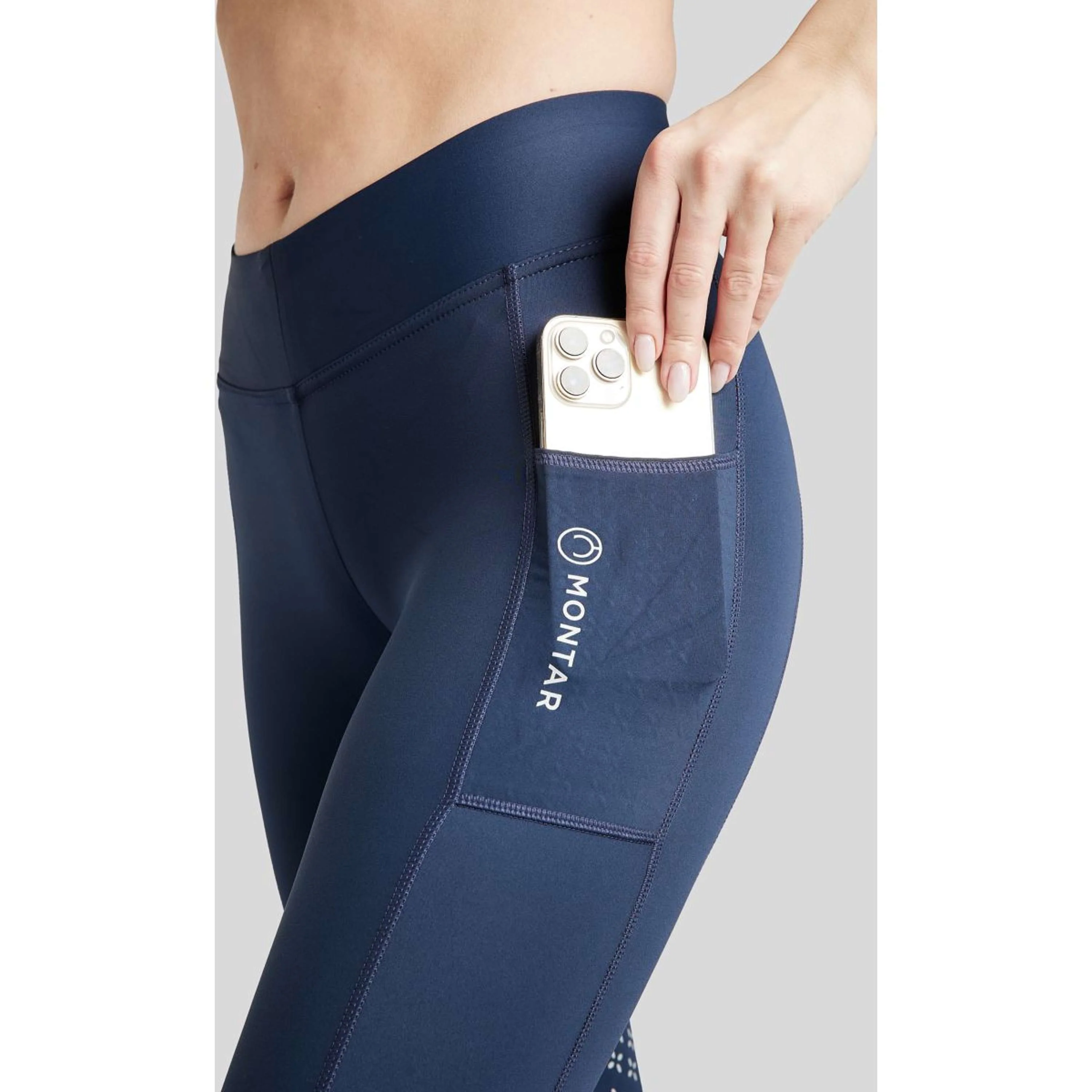 Montar Legging d'Équitation Selena Pull On FullGrip Marin - Image 2