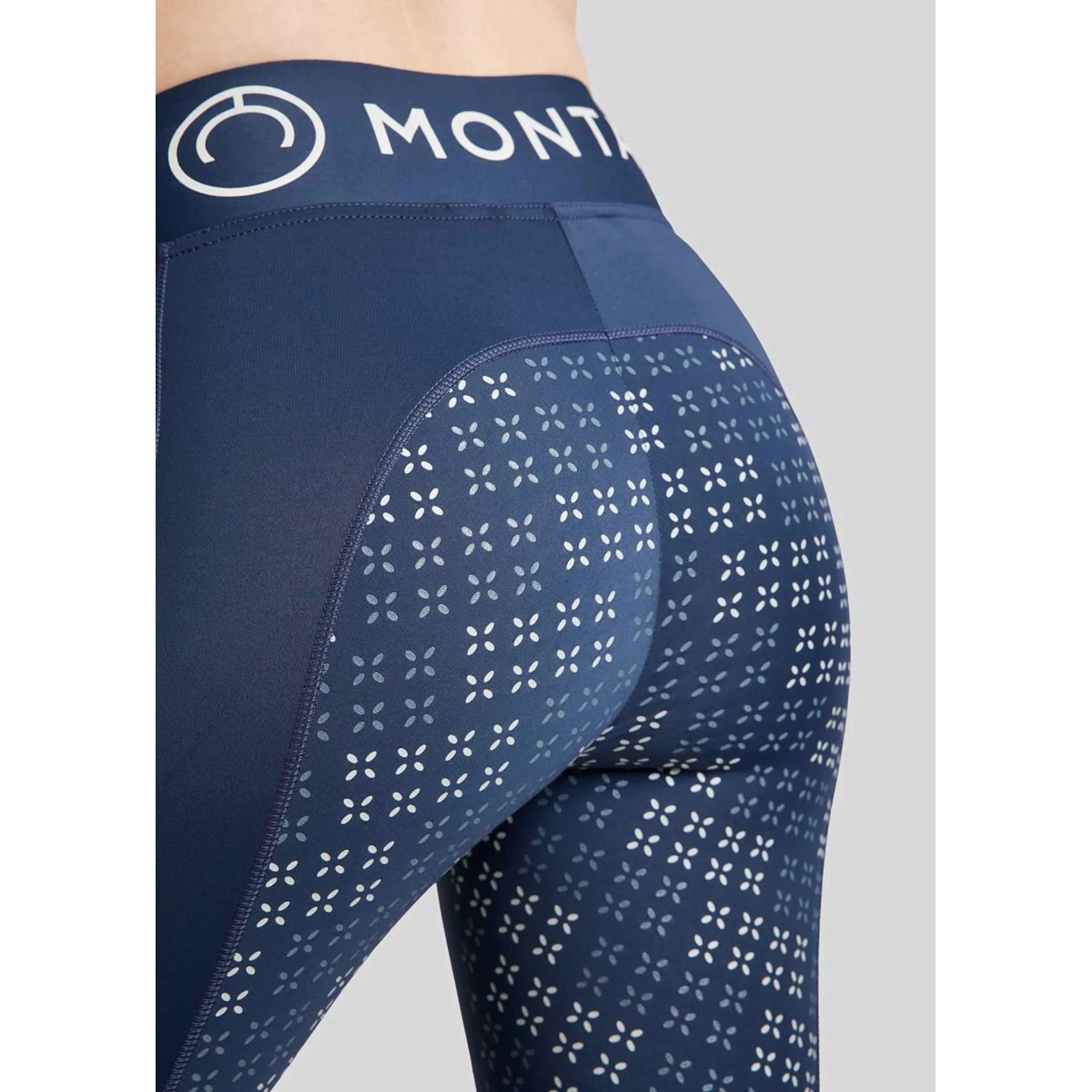 Montar Legging d'Équitation Selena Pull On FullGrip Marin - Image 4
