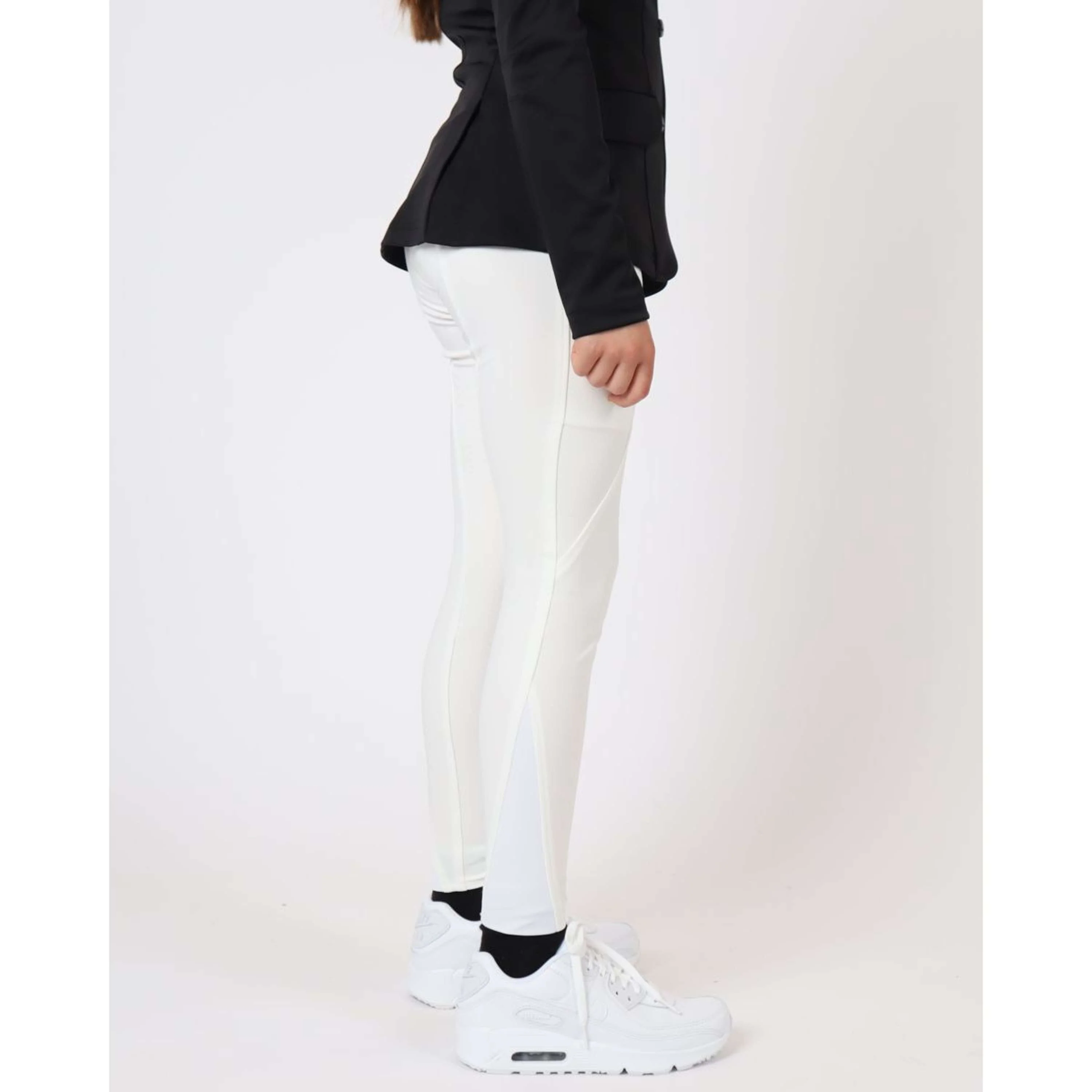 Montar Pantalon d'Équitation Crystal Full Grip Blanc - Image 3