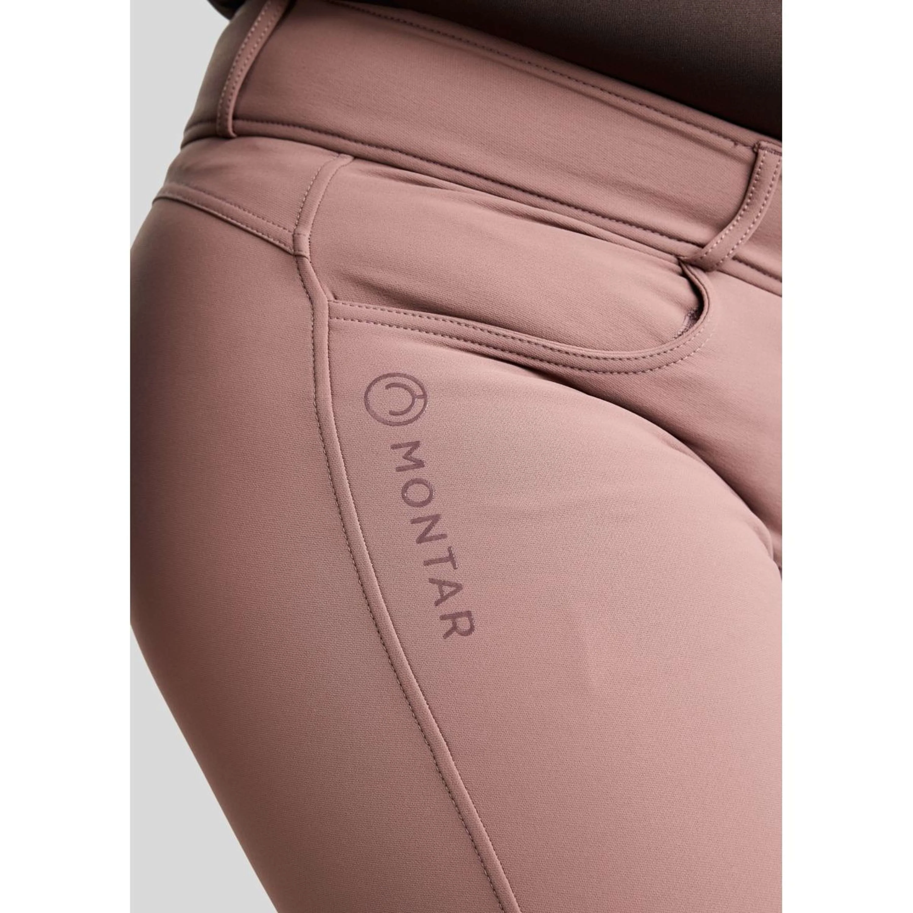 Montar Pantalon d'Équitation Ess Megan Highwaist Curve Dusty Rose - Image 4