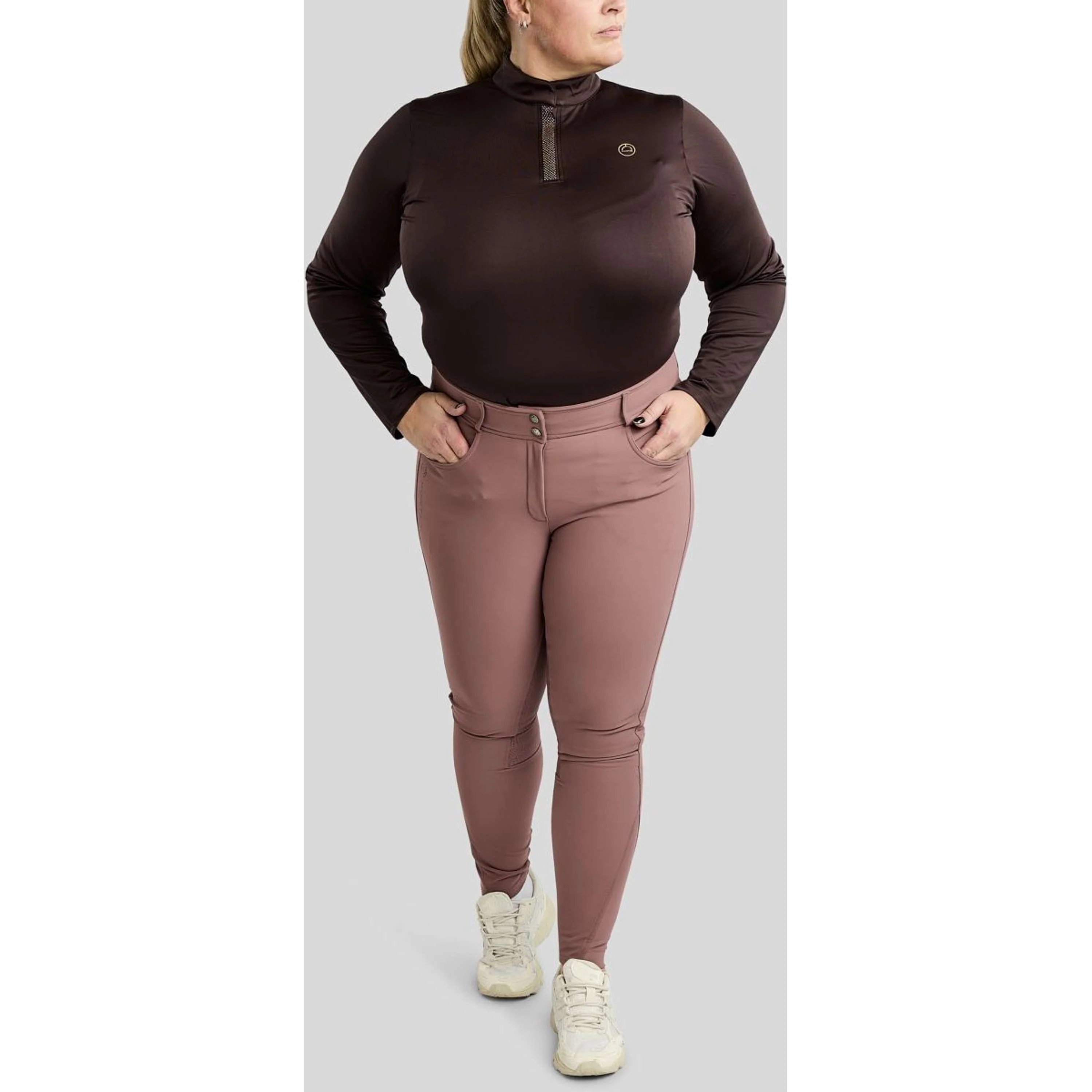 Montar Pantalon d'Équitation Ess Megan Highwaist Curve Dusty Rose - Image 5